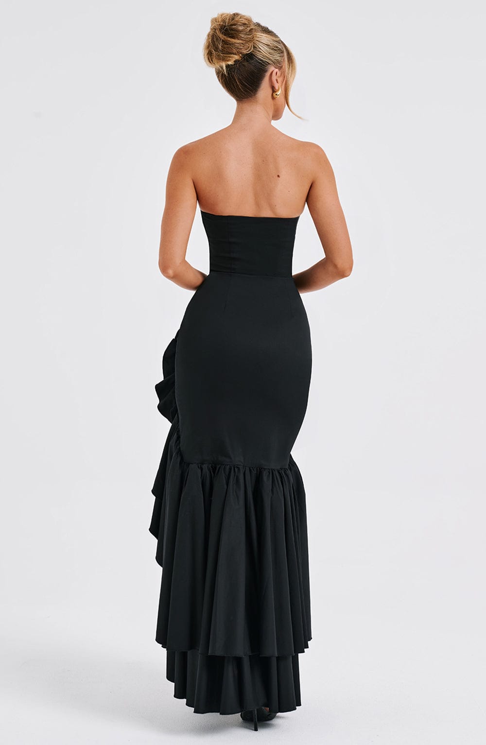Flourenne Angelique Maxi Dress in Black