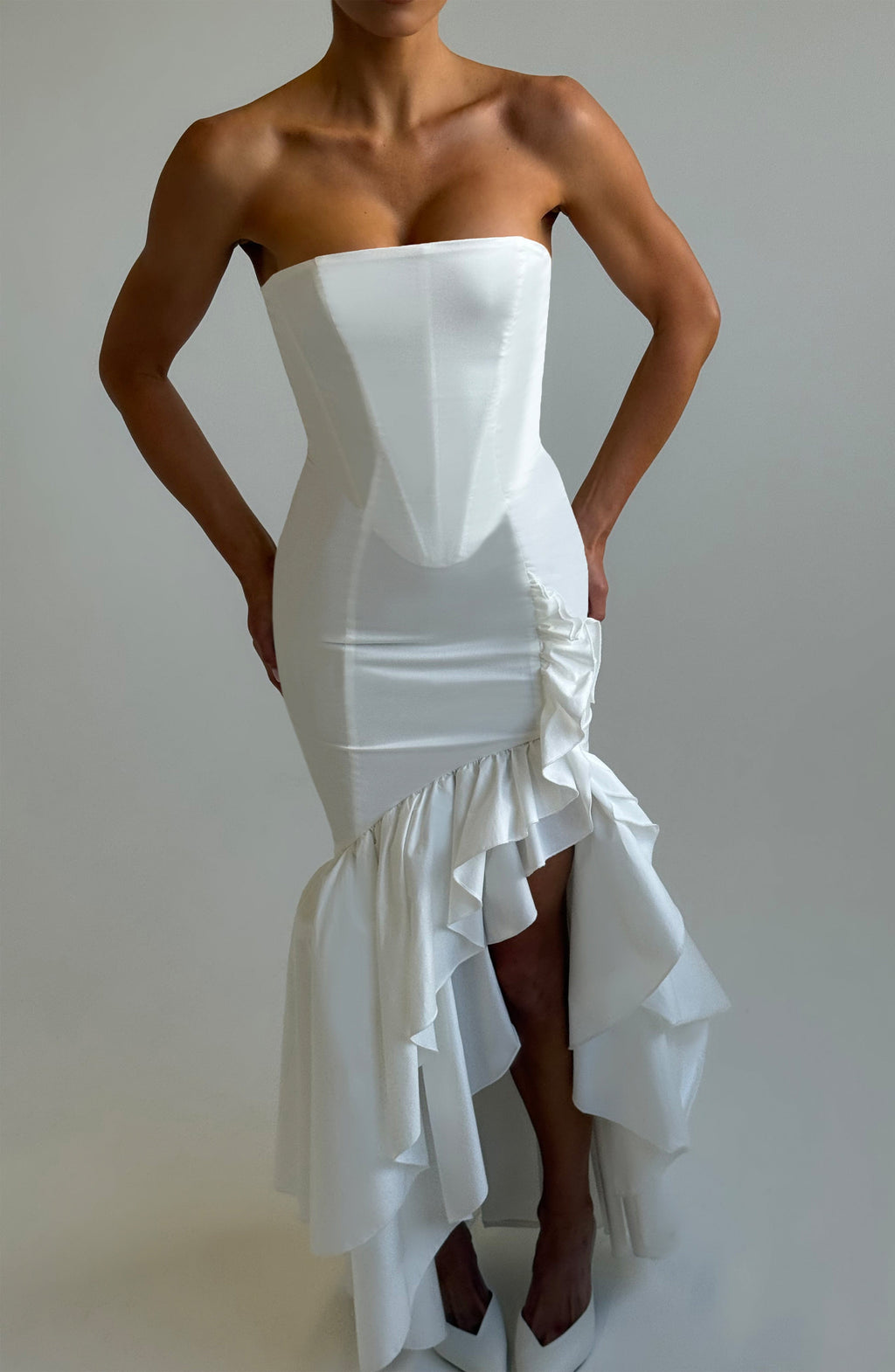 Flourenne Angelique Maxi Dress in Ivory