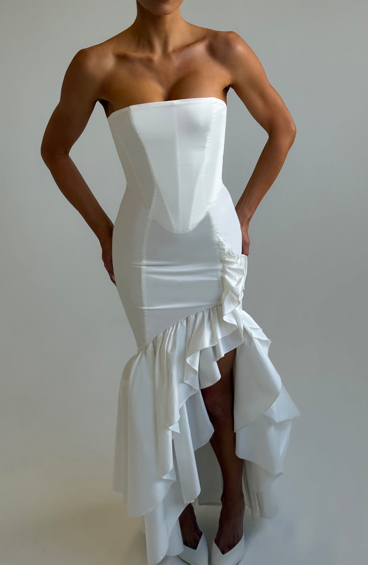 Flourenne Angelique Maxi Dress in Ivory