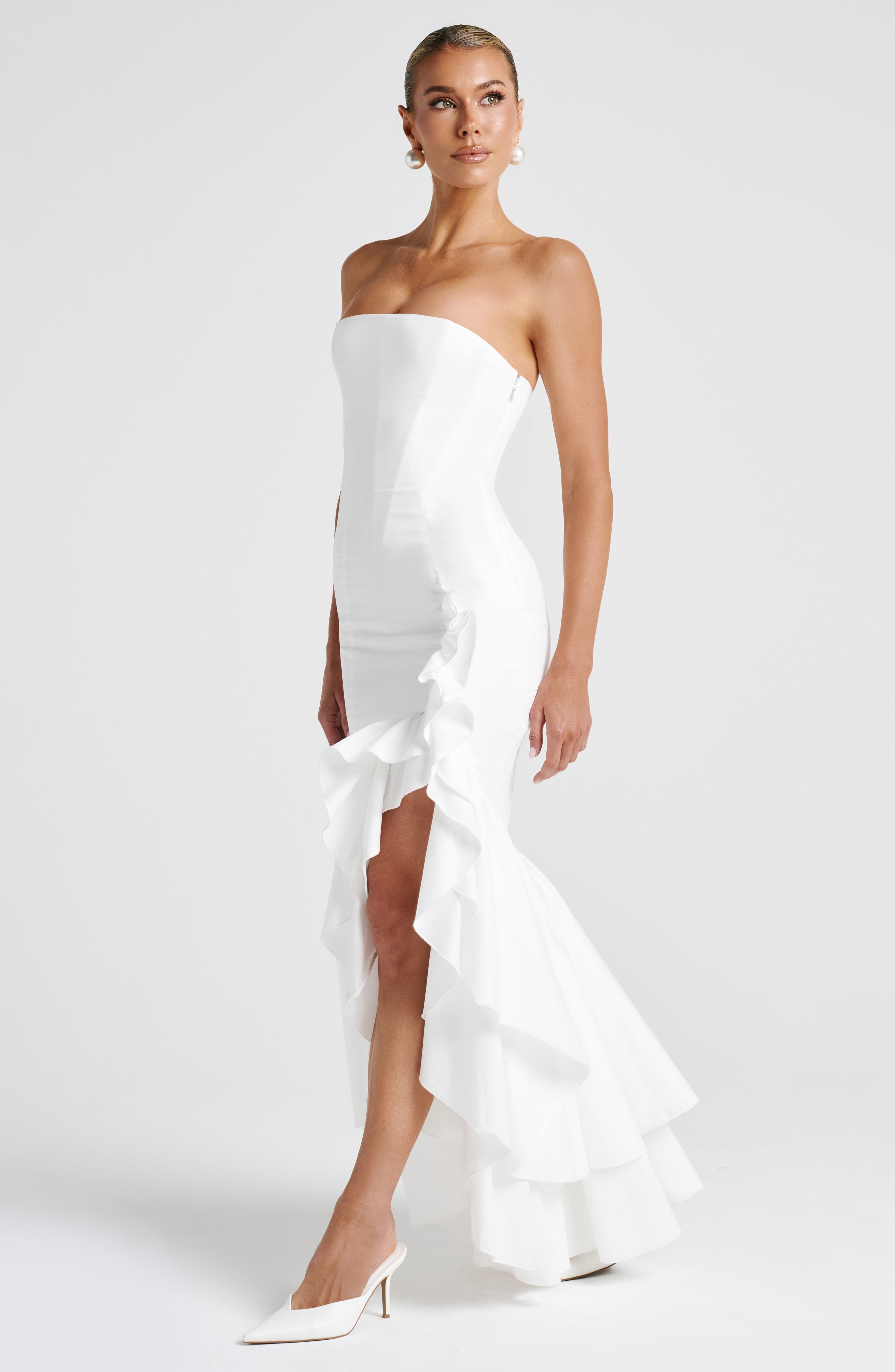 Flourenne Angelique Maxi Dress in Ivory
