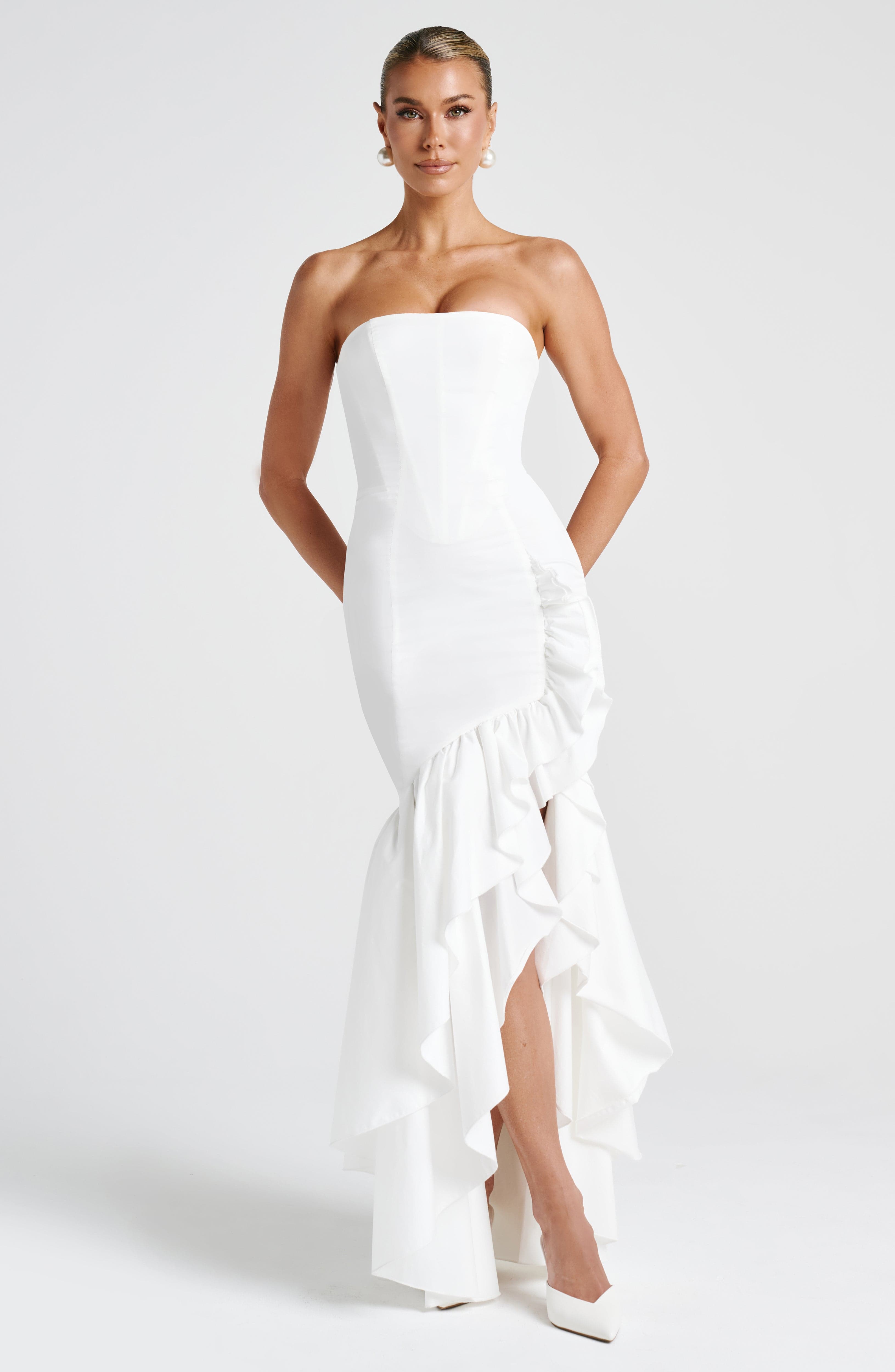 Flourenne Angelique Maxi Dress in Ivory