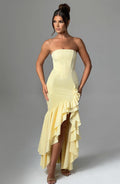 Flourenne Angelique Maxi Dress in Lemon