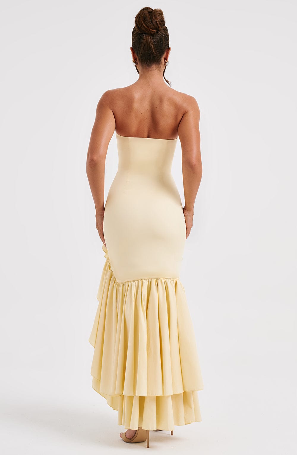 Flourenne Angelique Maxi Dress in Lemon
