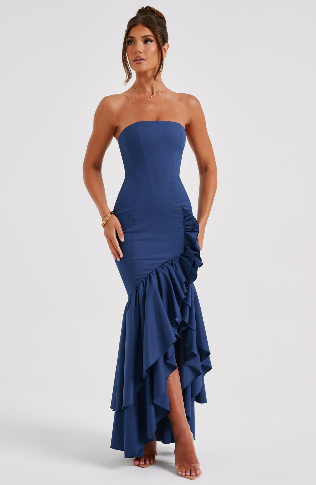Flourenne Angelique Maxi Dress in Navy