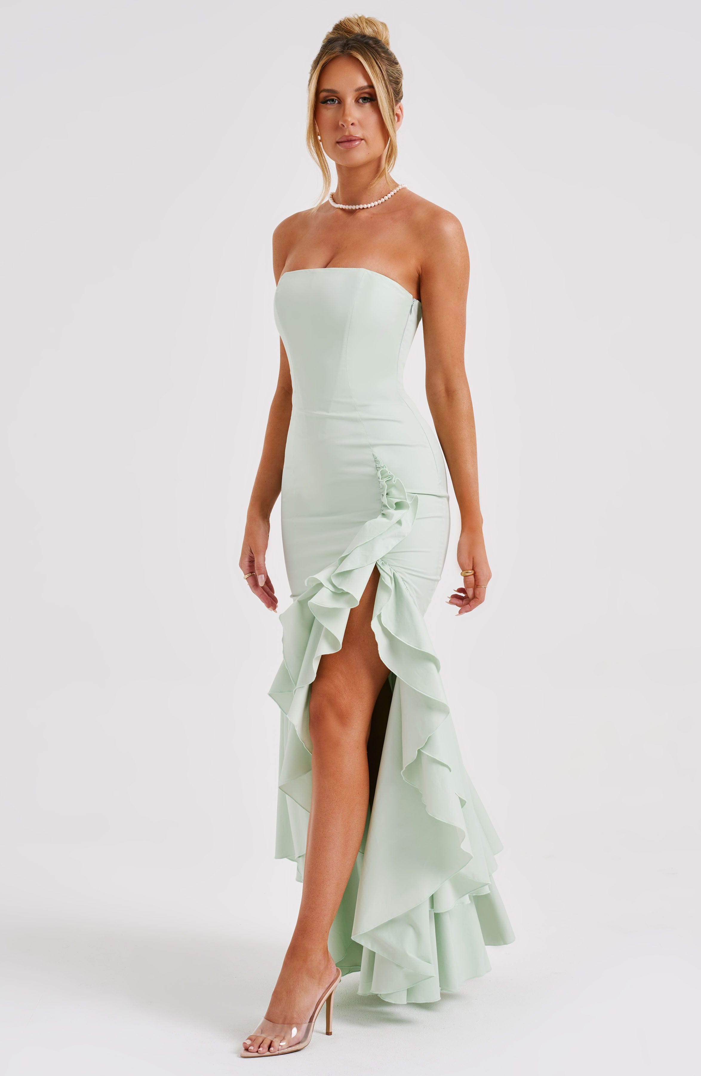 Flourenne Angelique Maxi Dress in Sage