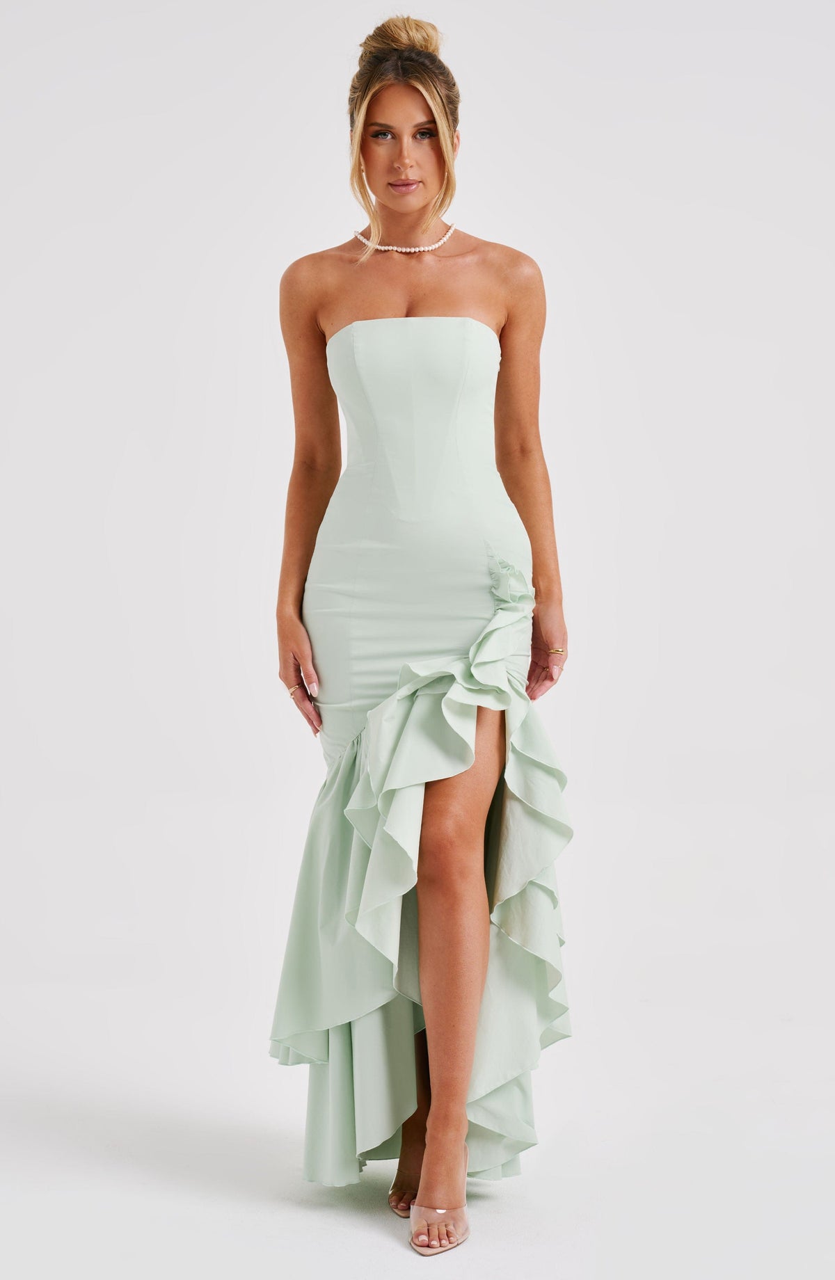 Flourenne Angelique Maxi Dress in Sage