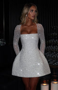 Flourenne Annalise Mini Dress in Ivory