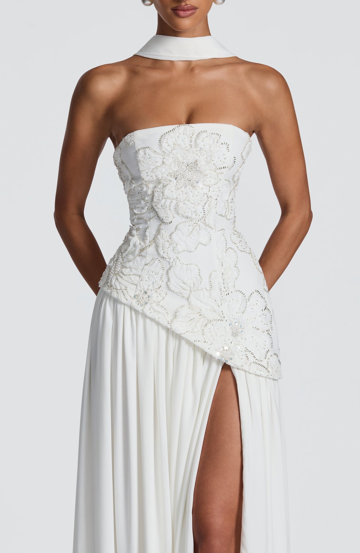 Flourenne Anneka Maxi Dress in Ivory