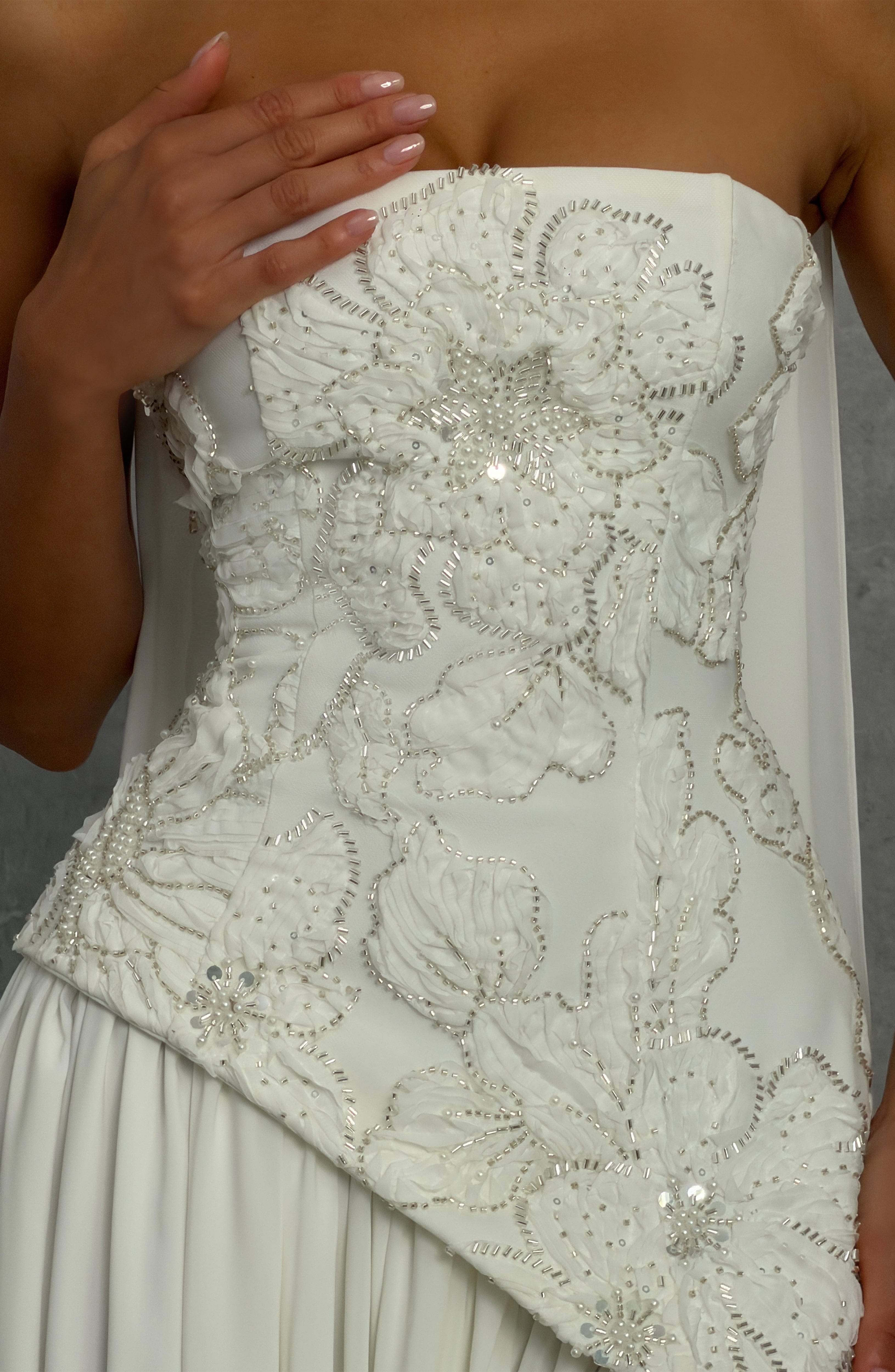 Flourenne Anneka Maxi Dress in Ivory