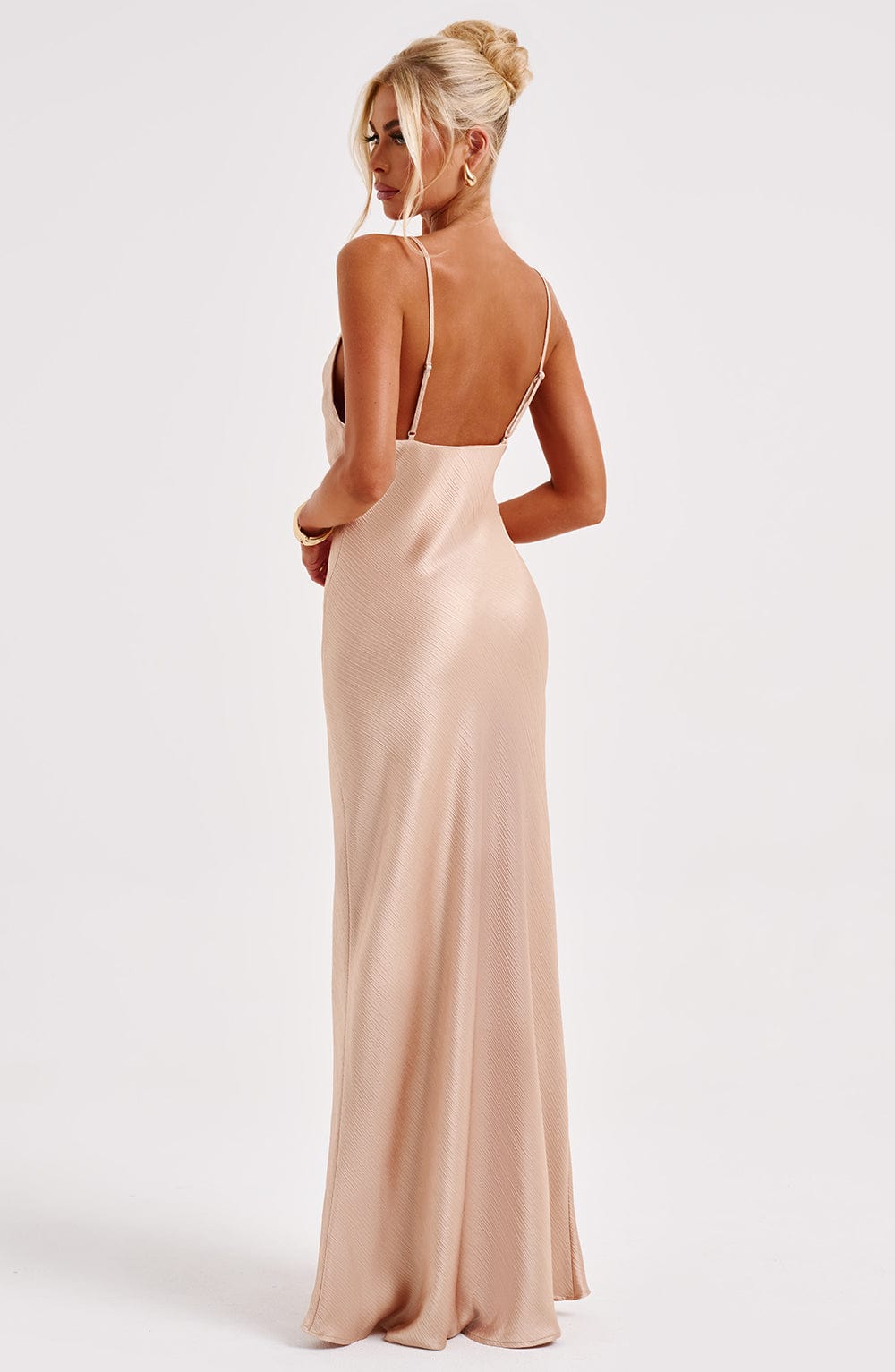 Flourenne Anya Maxi Dress in Champagne
