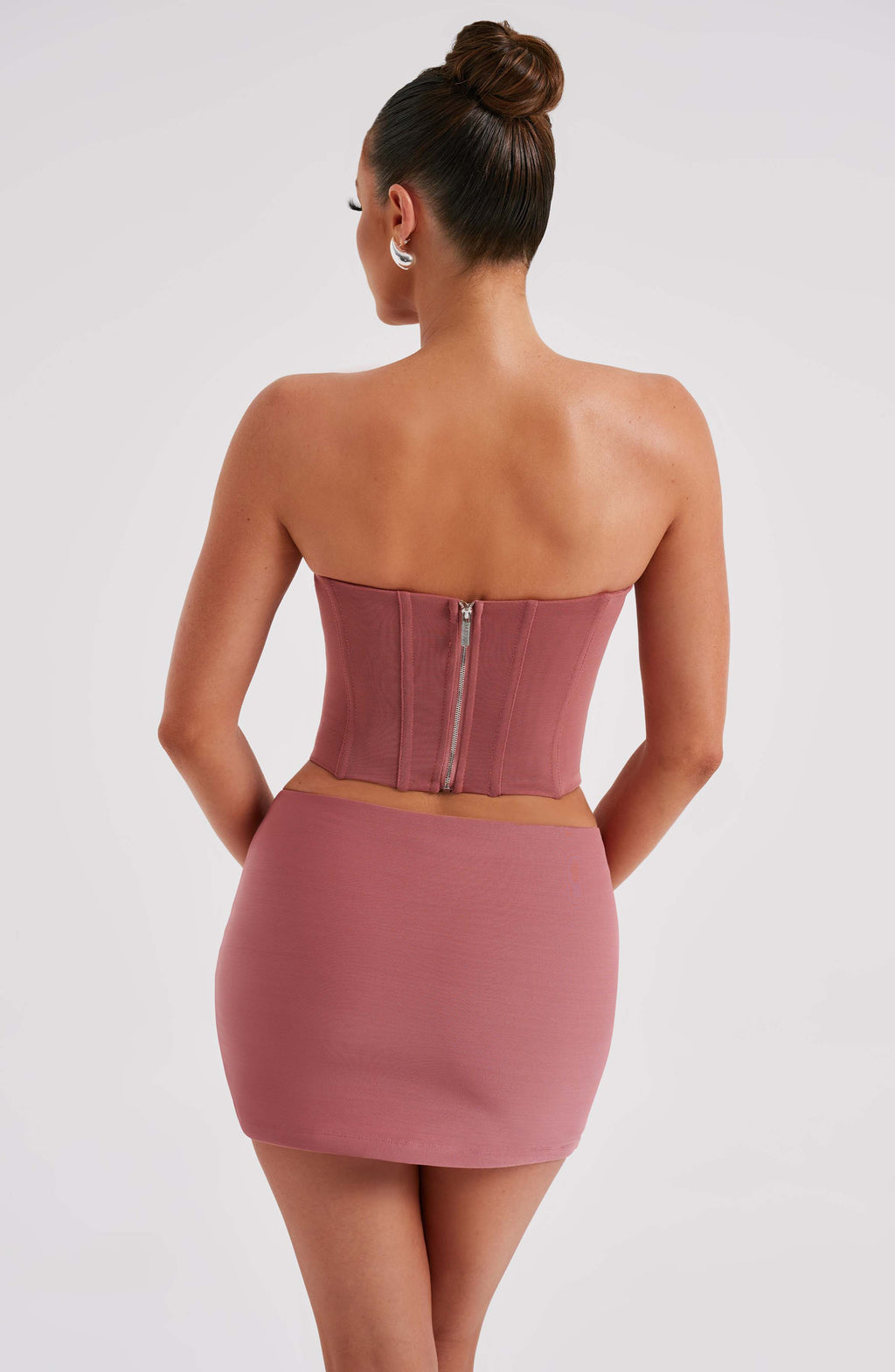 Flourenne Aria Mini Skirt in Rose Pink