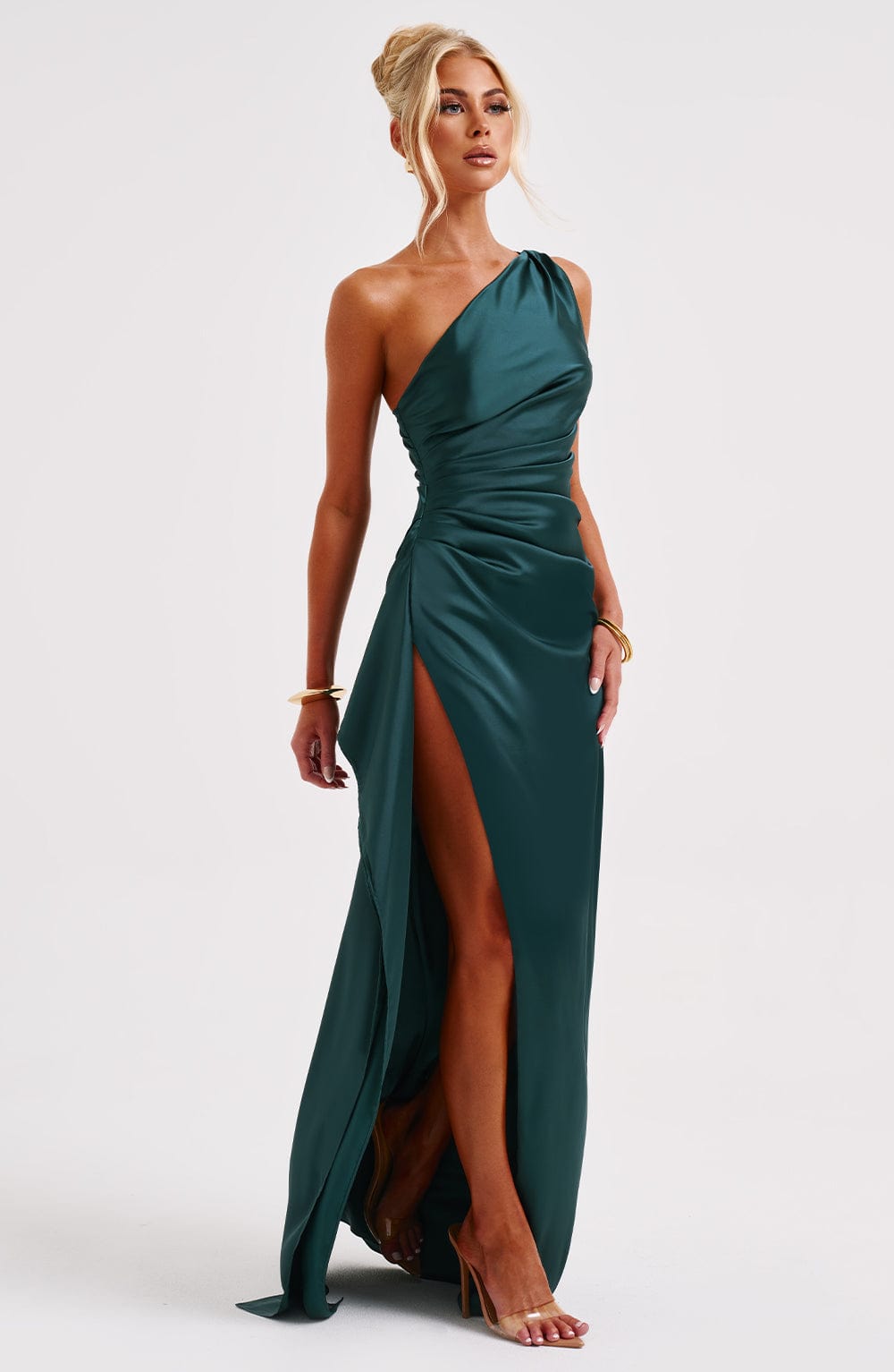 Flourenne Ariel Maxi Dress in Emerald