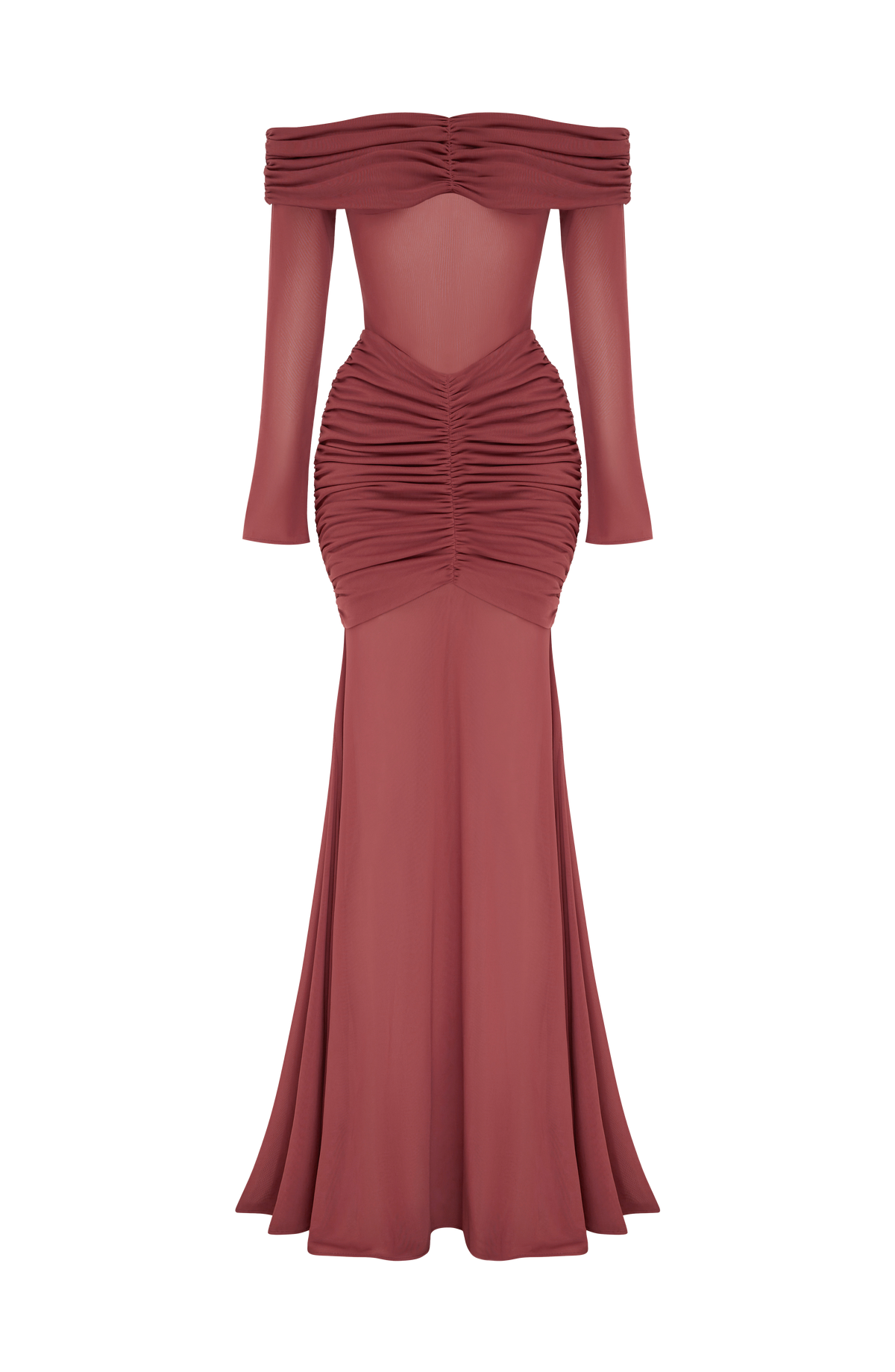 Flourenne Arlena Maxi Dress in Rose Brown