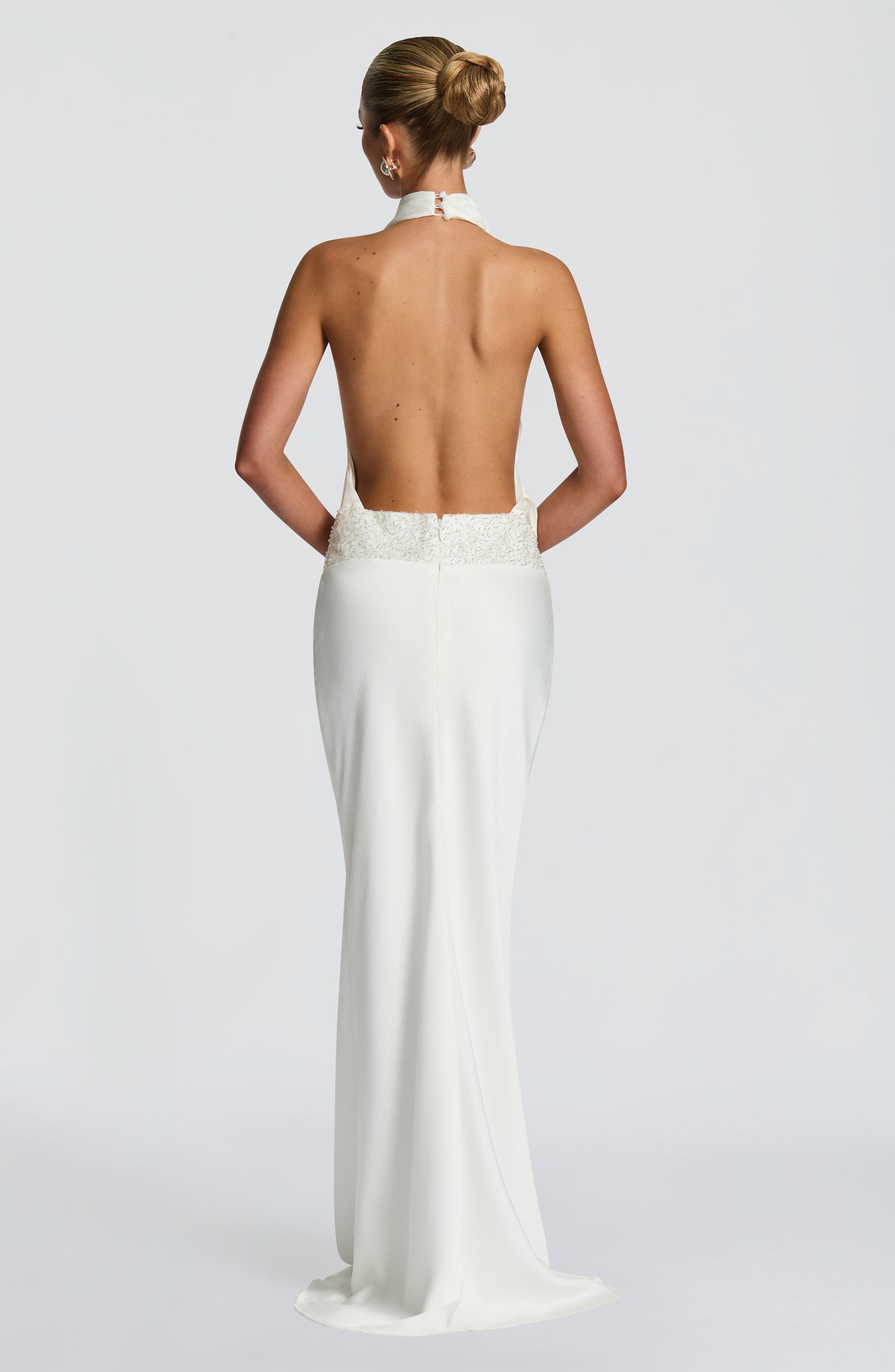 Flourenne Armelle Maxi Dress in Ivory