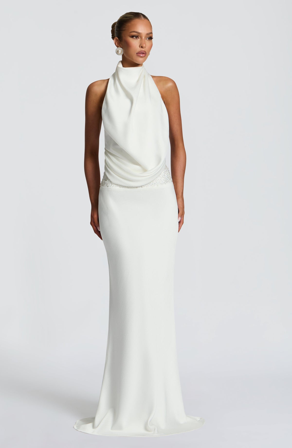 Flourenne Armelle Maxi Dress in Ivory