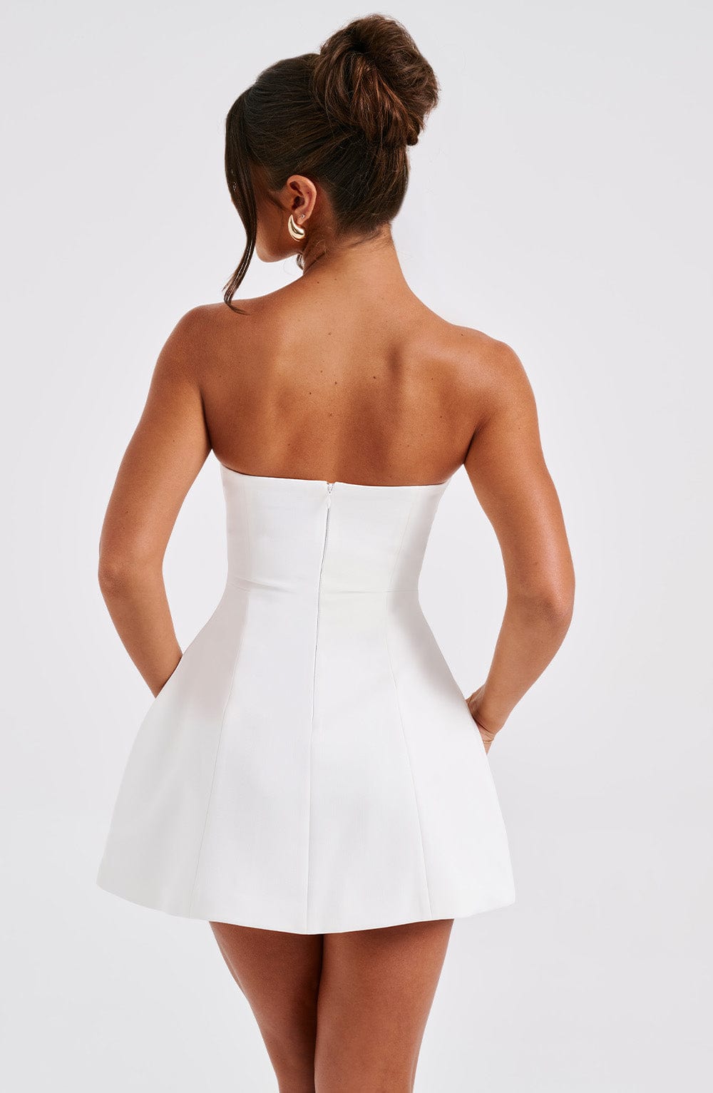 Flourenne Asha Mini Dress in Ivory