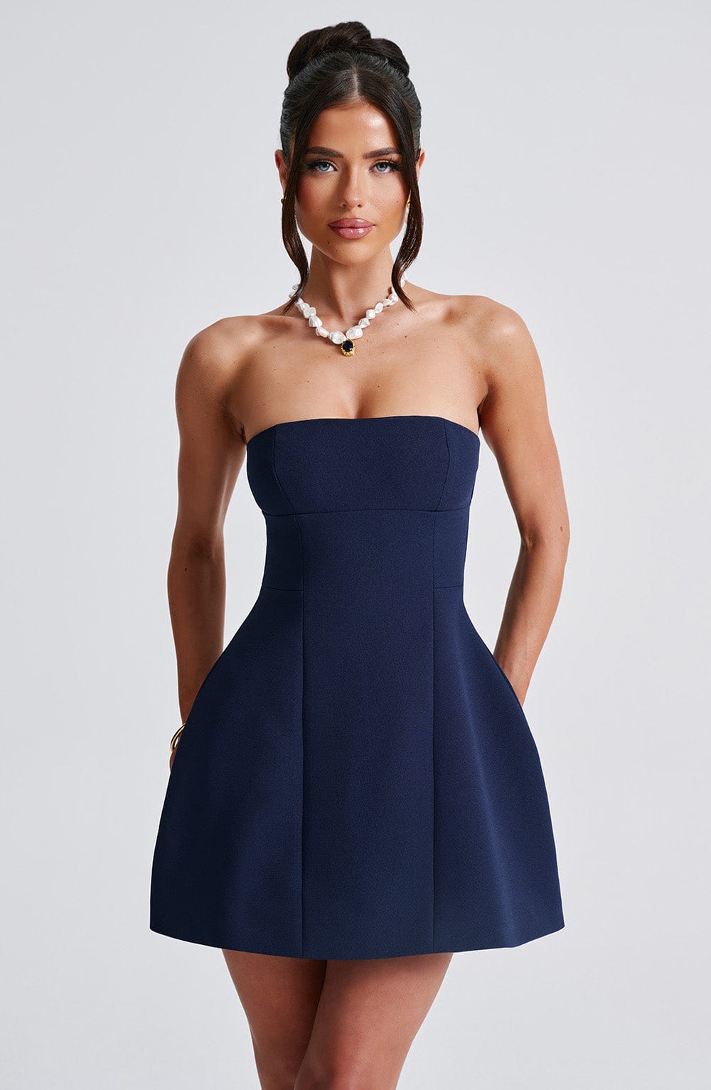 Flourenne Asha Mini Dress in Navy