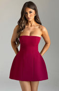 Flourenne Asha Mini Dress in Wine