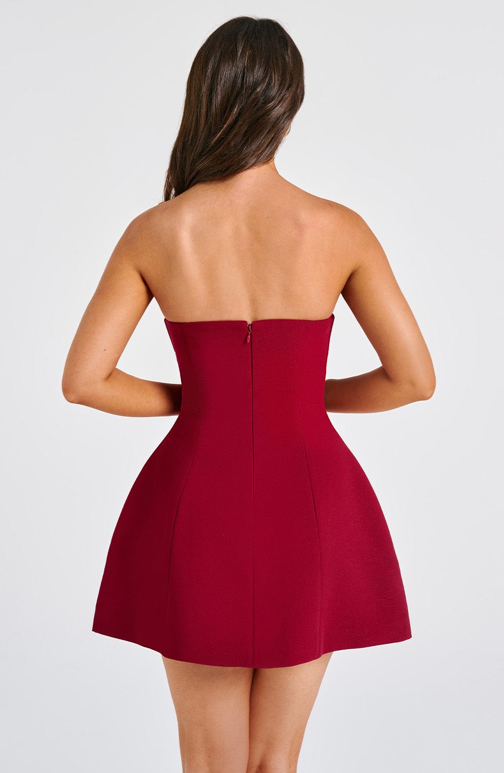 Flourenne Asha Mini Dress in Wine