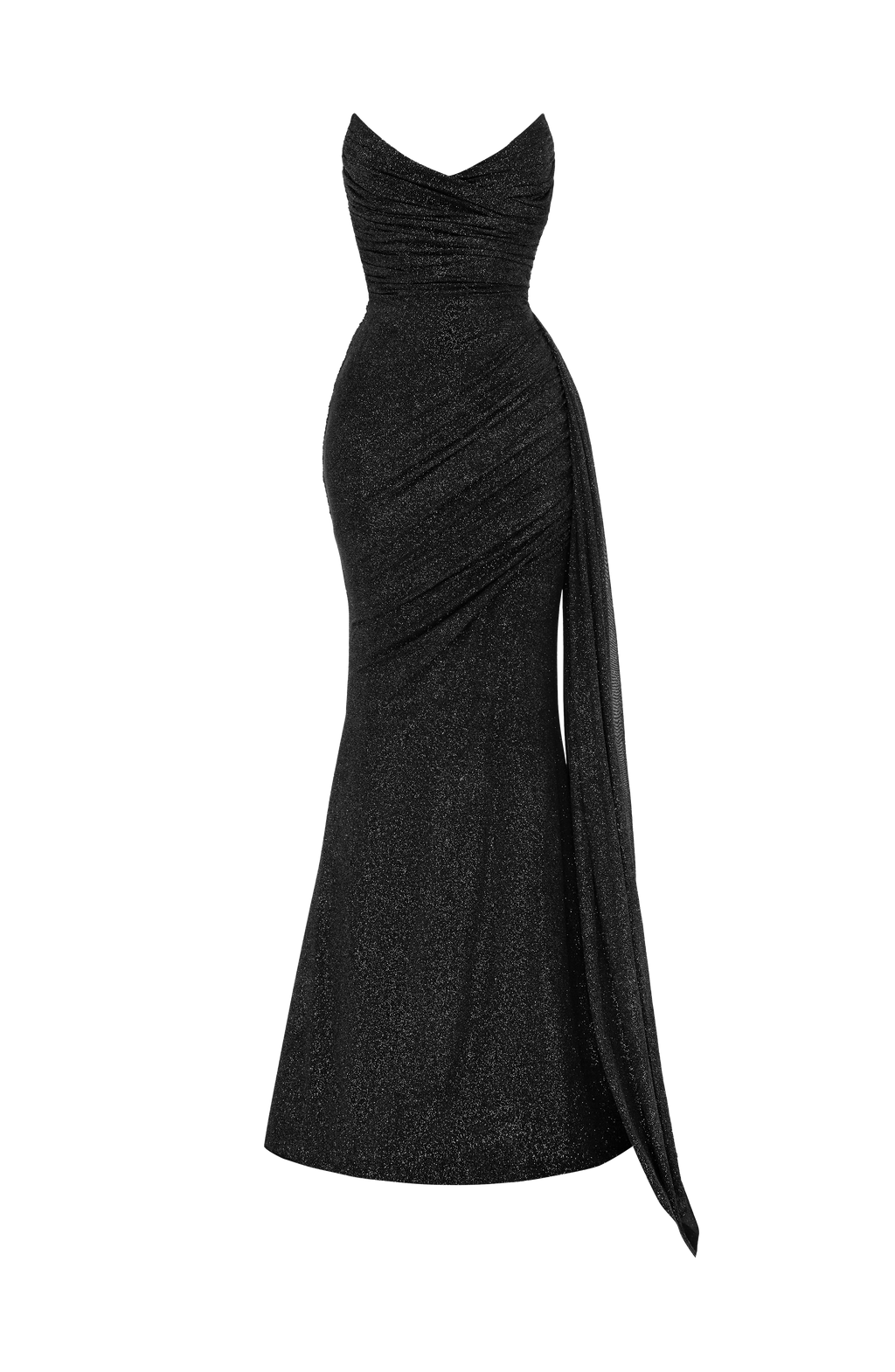 Flourenne Ashira Maxi Dress in Black Sparkle
