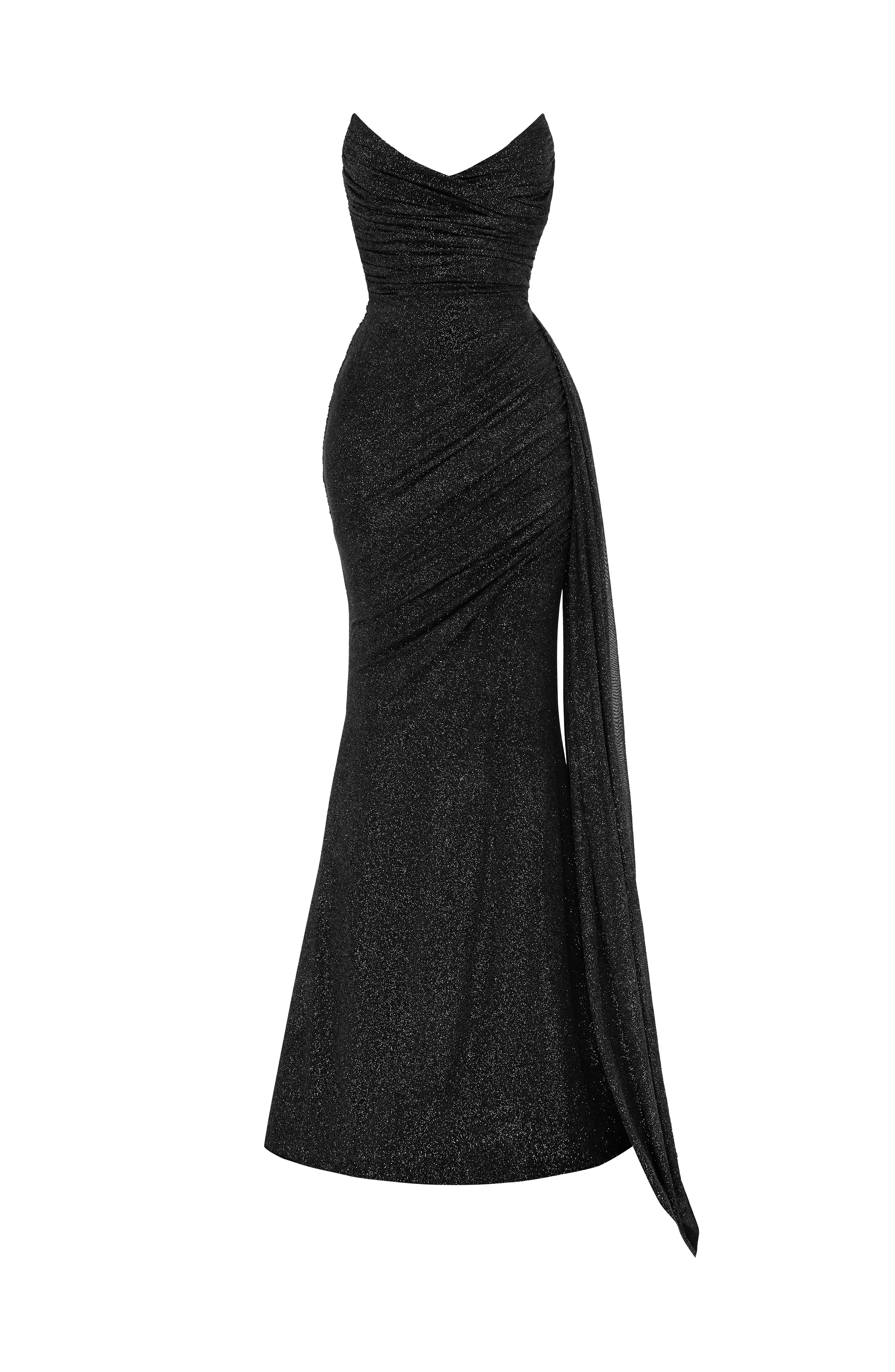 Flourenne Ashira Maxi Dress in Black Sparkle