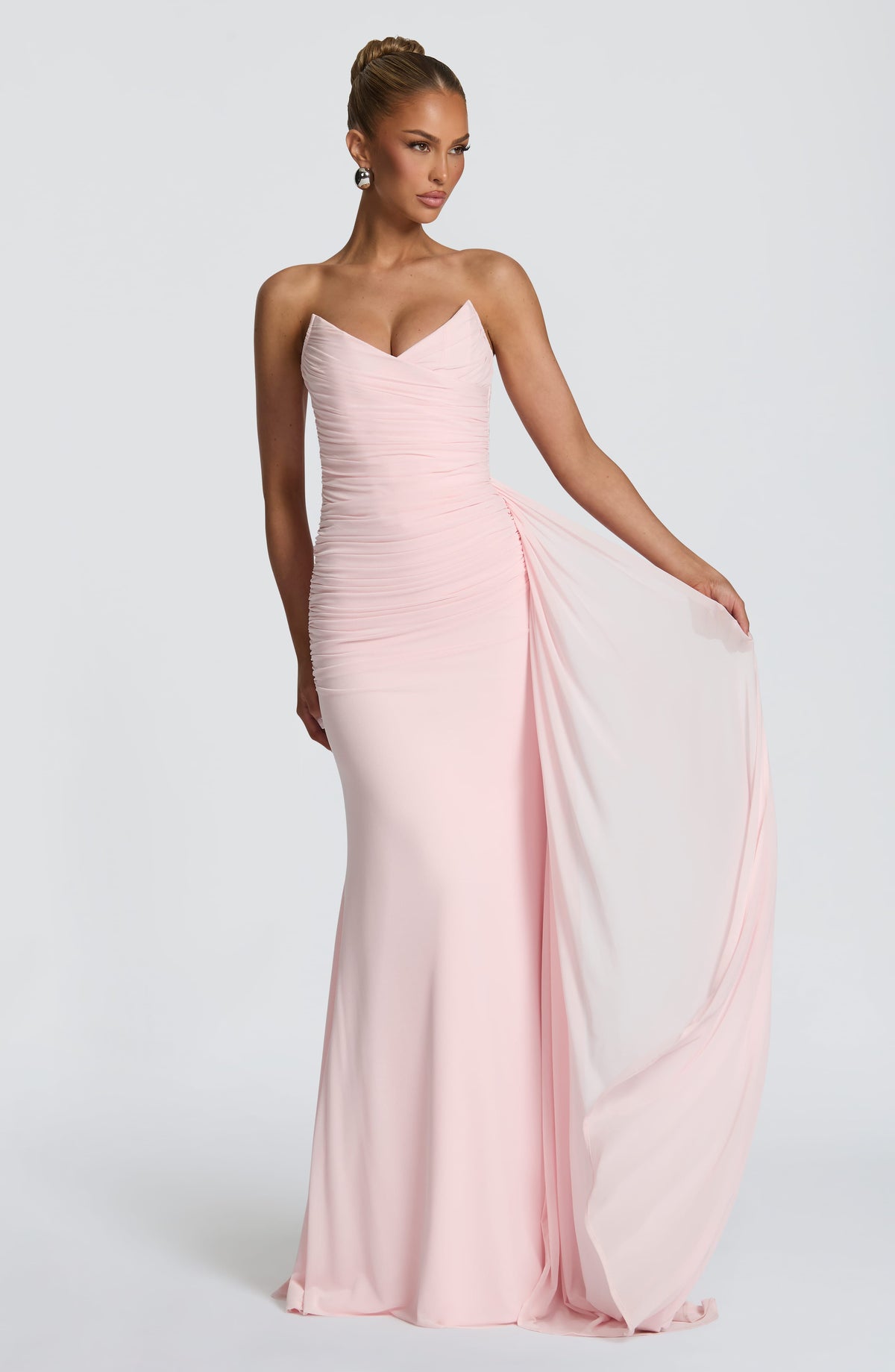 Flourenne Ashira Maxi Dress in Blush