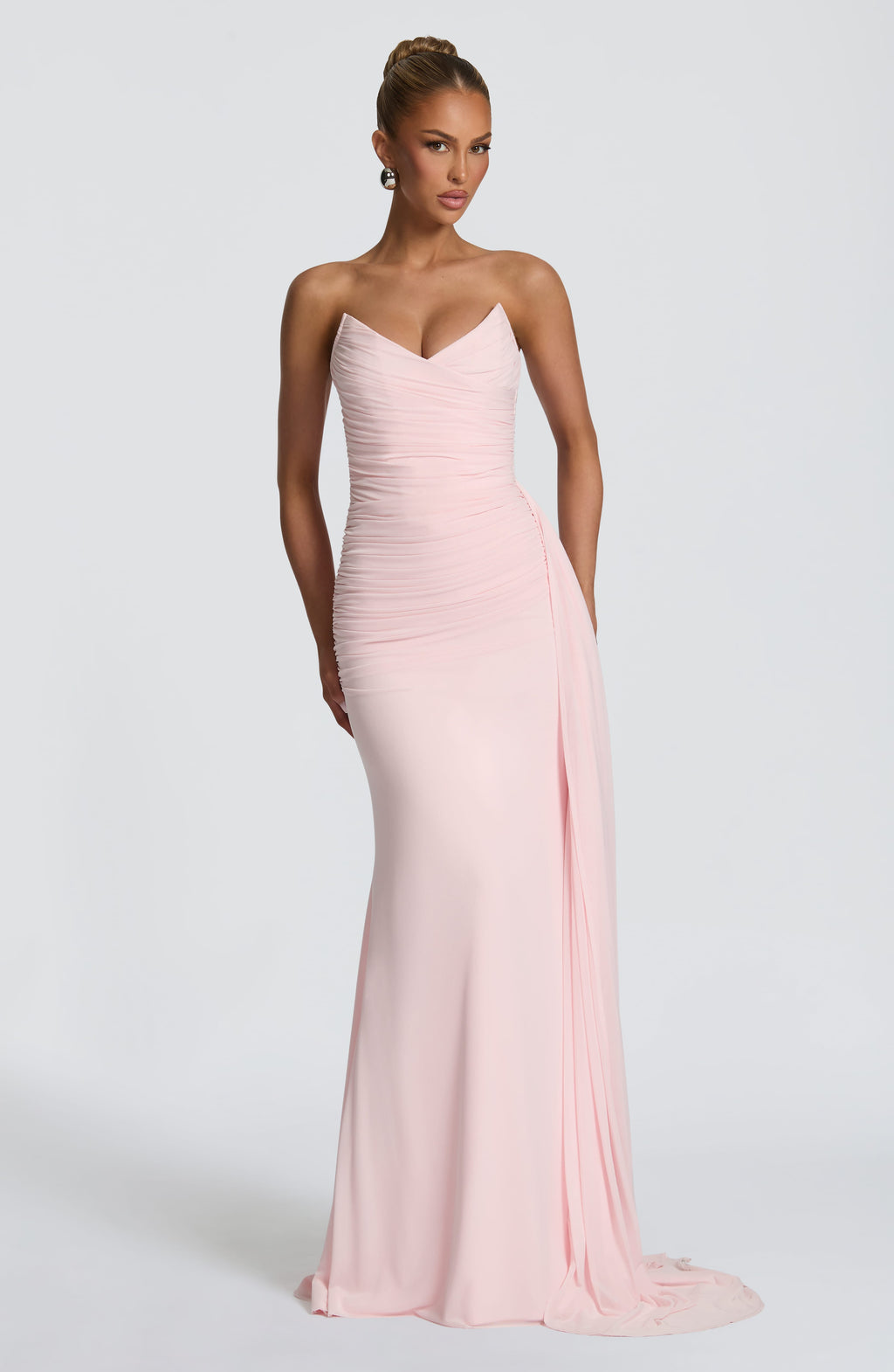 Flourenne Ashira Maxi Dress in Blush