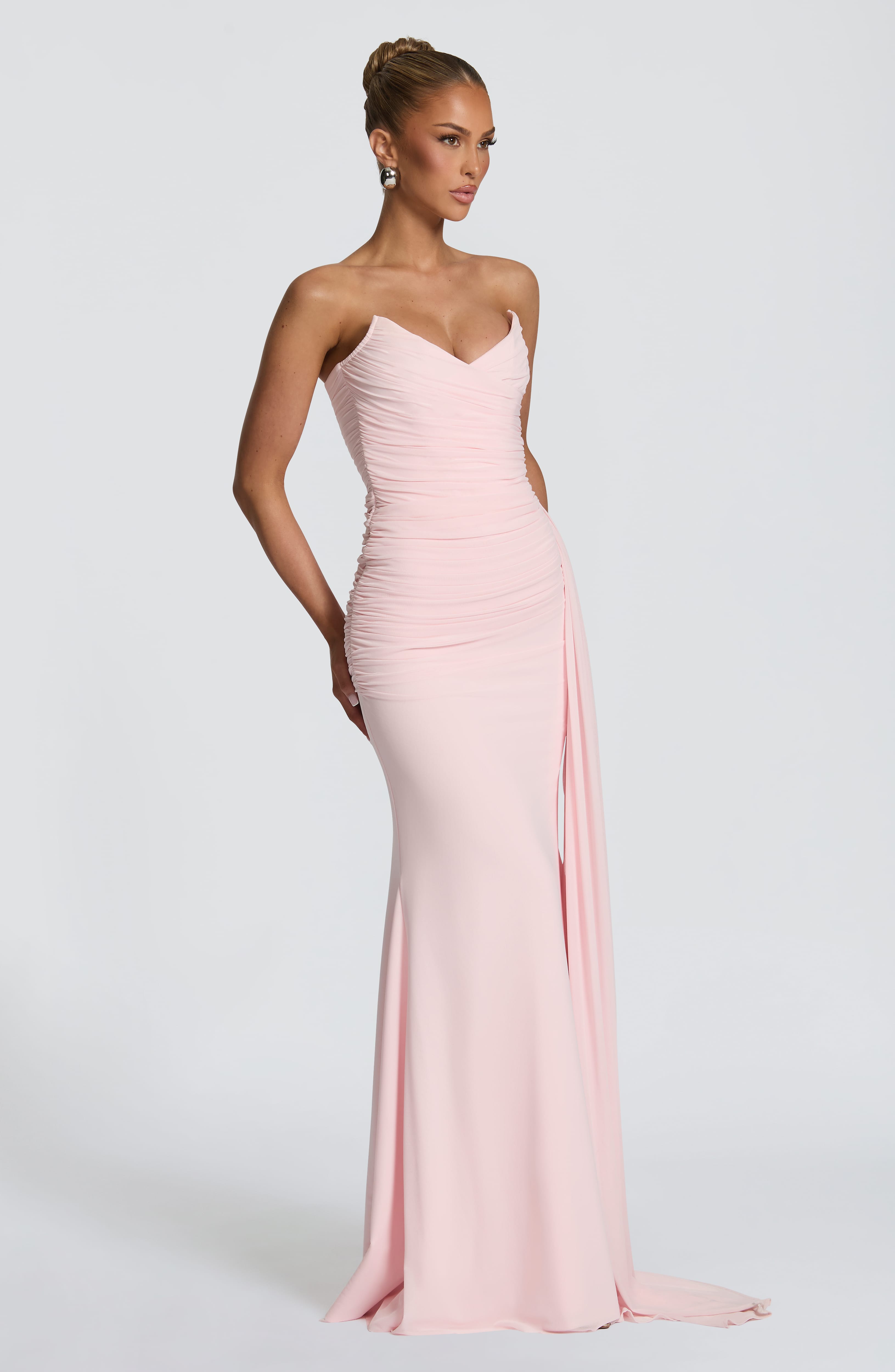 Flourenne Ashira Maxi Dress in Blush