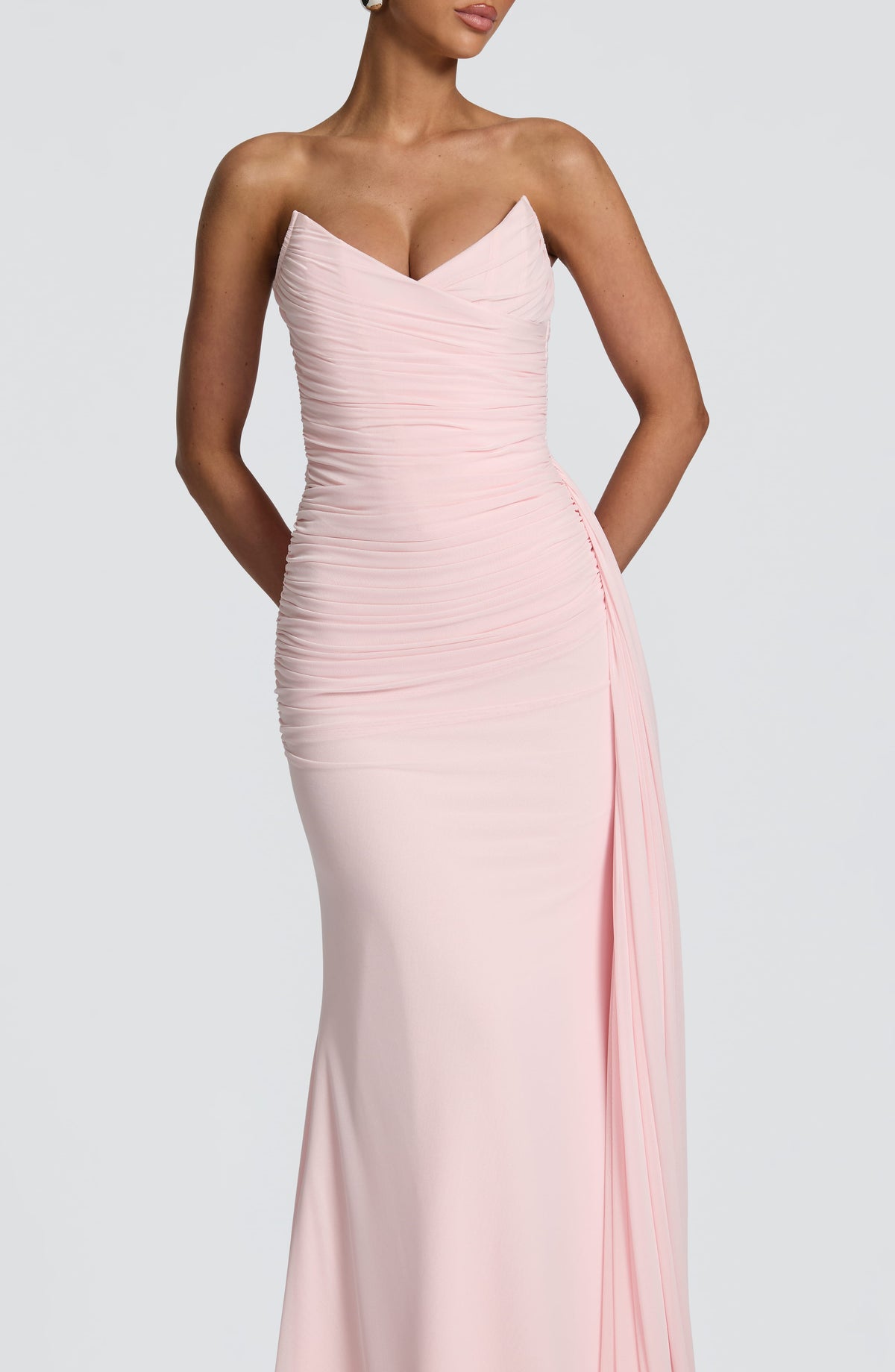 Flourenne Ashira Maxi Dress in Blush