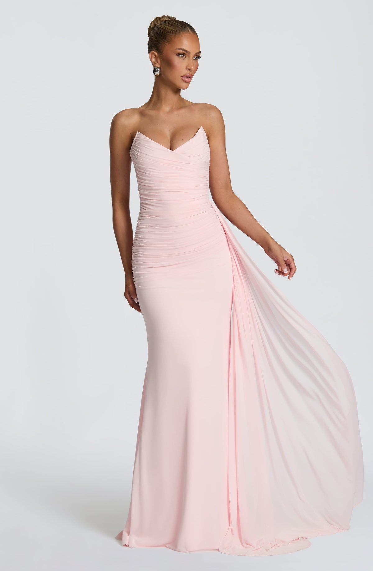 Flourenne Ashira Maxi Dress in Blush