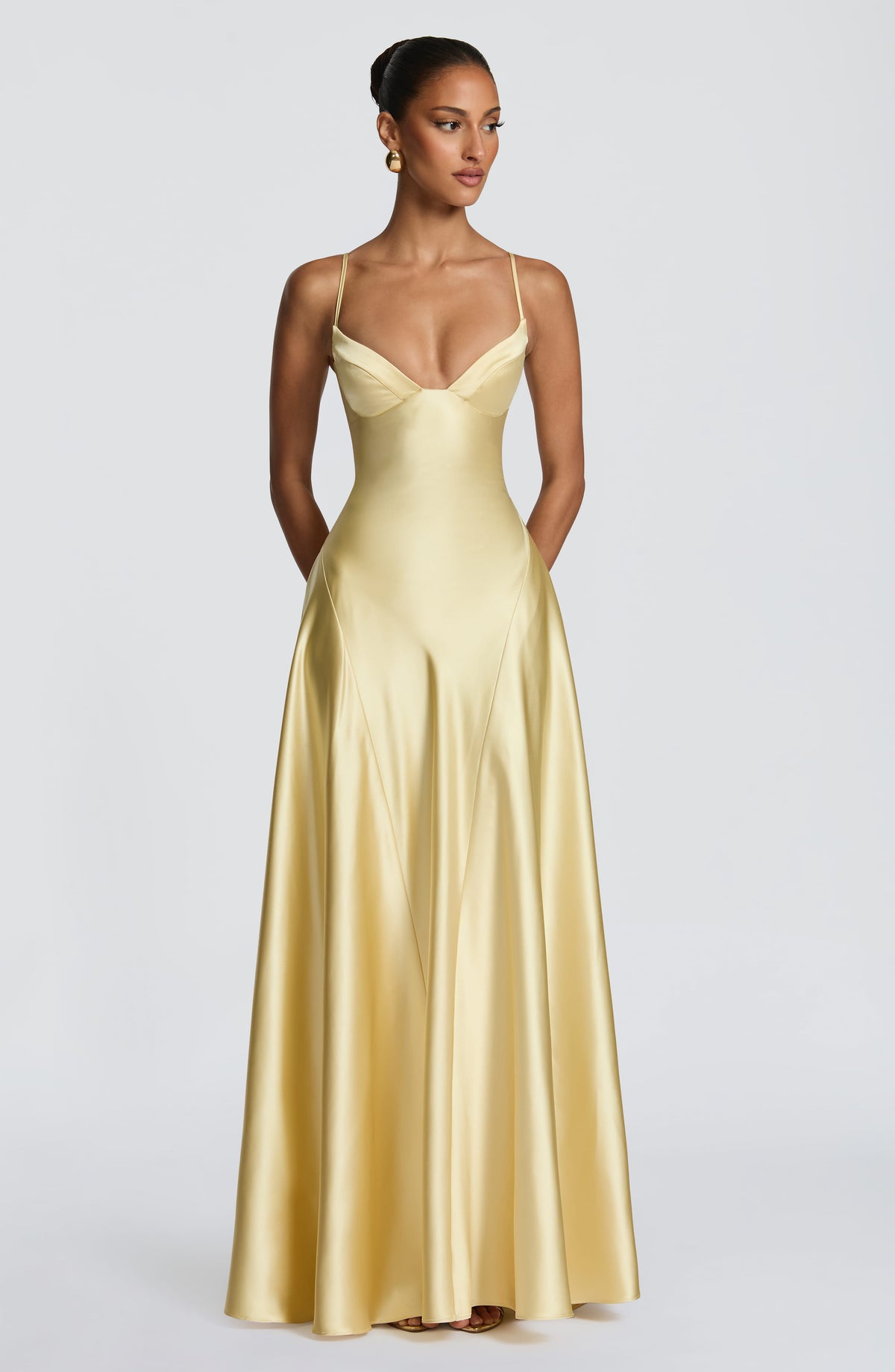 Flourenne Asterin Maxi Dress in Lemon