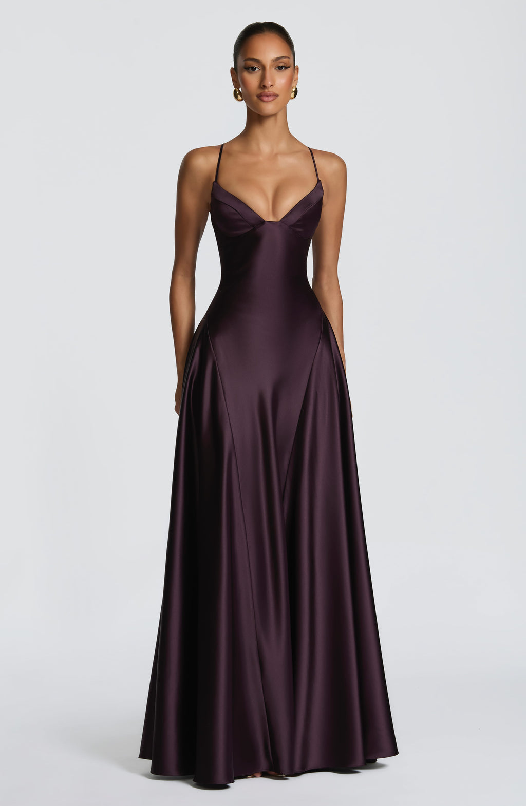 Flourenne Asterin Maxi Dress in Plum
