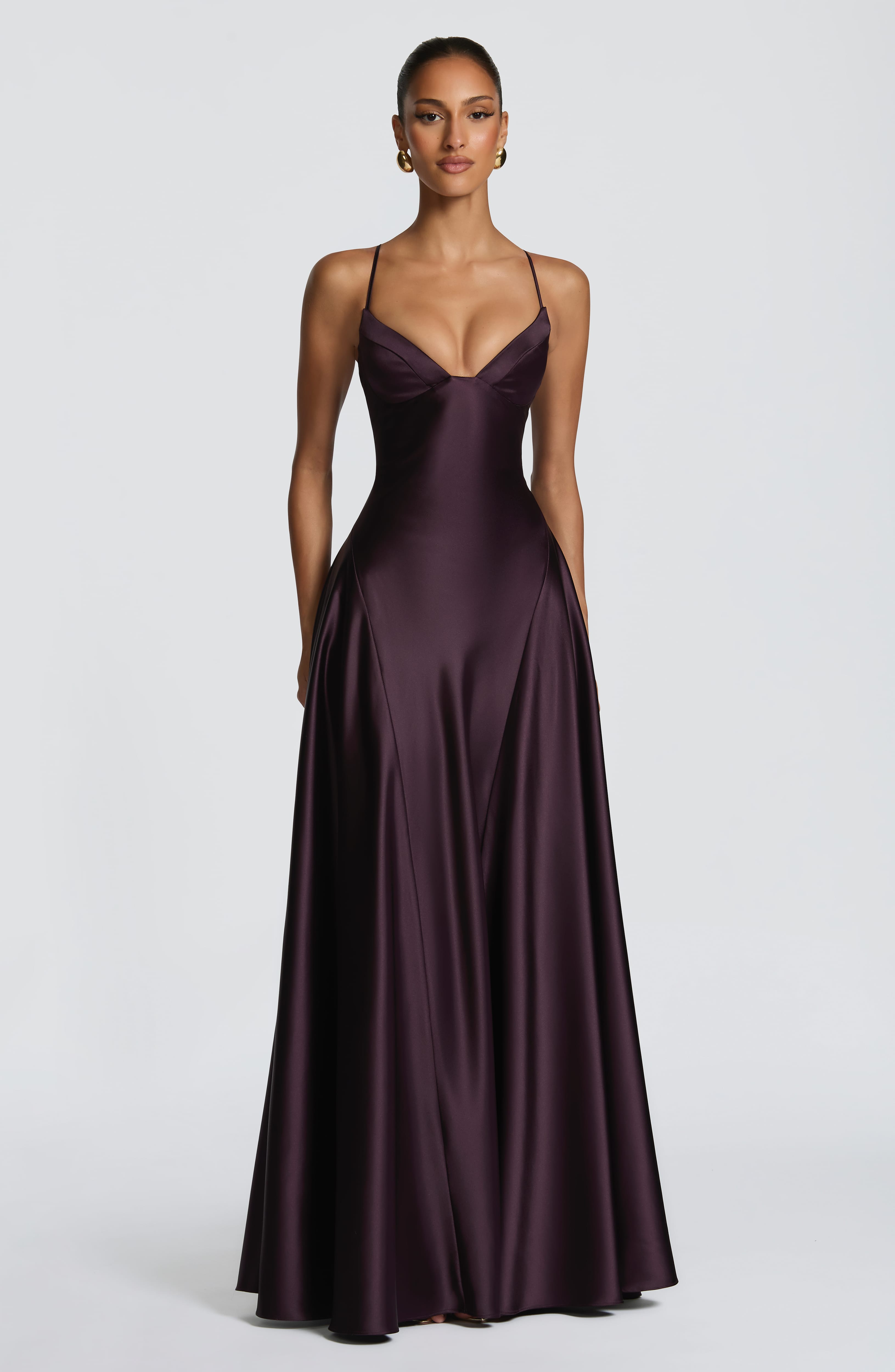 Flourenne Asterin Maxi Dress in Plum