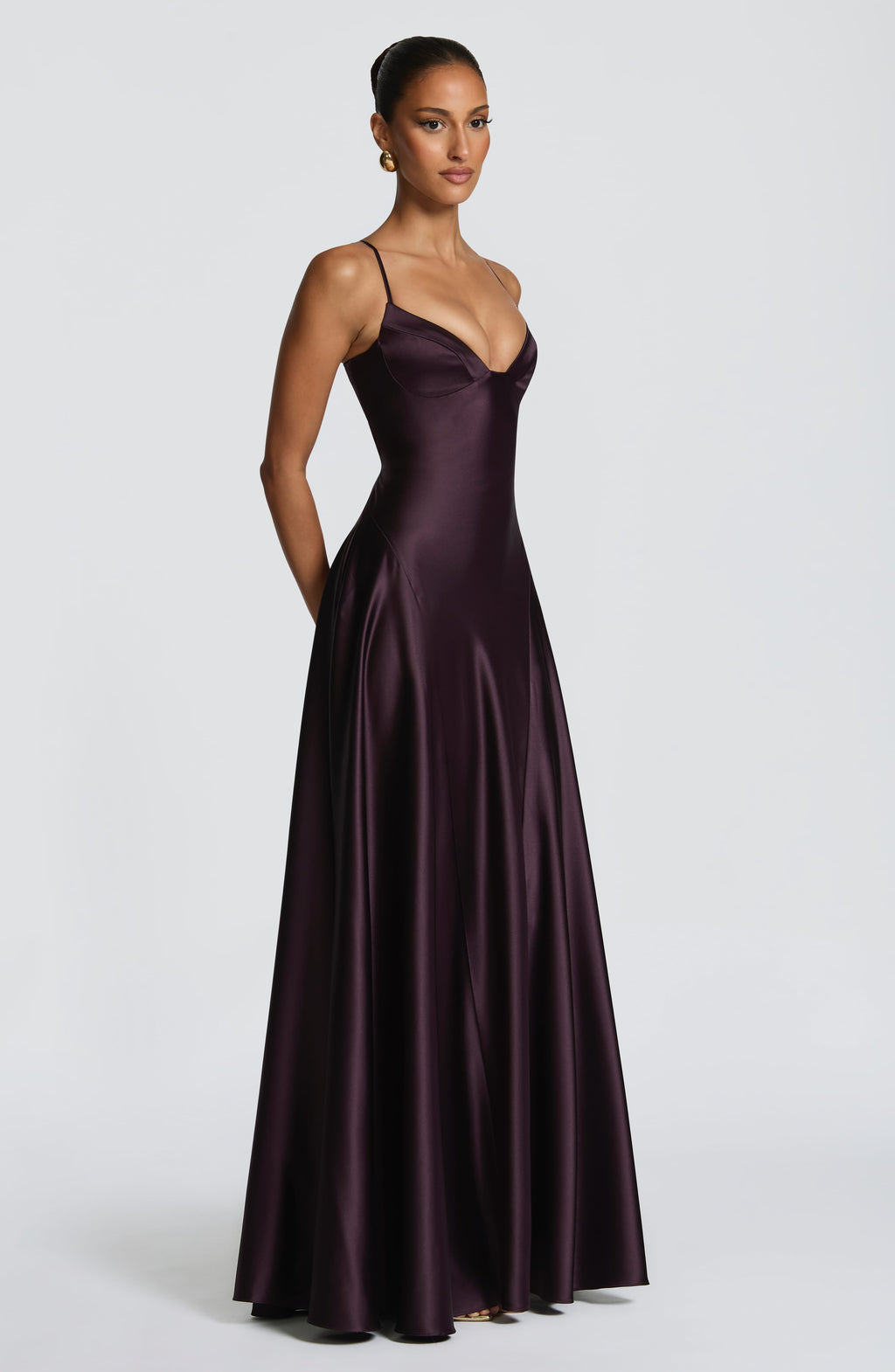 Flourenne Asterin Maxi Dress in Plum