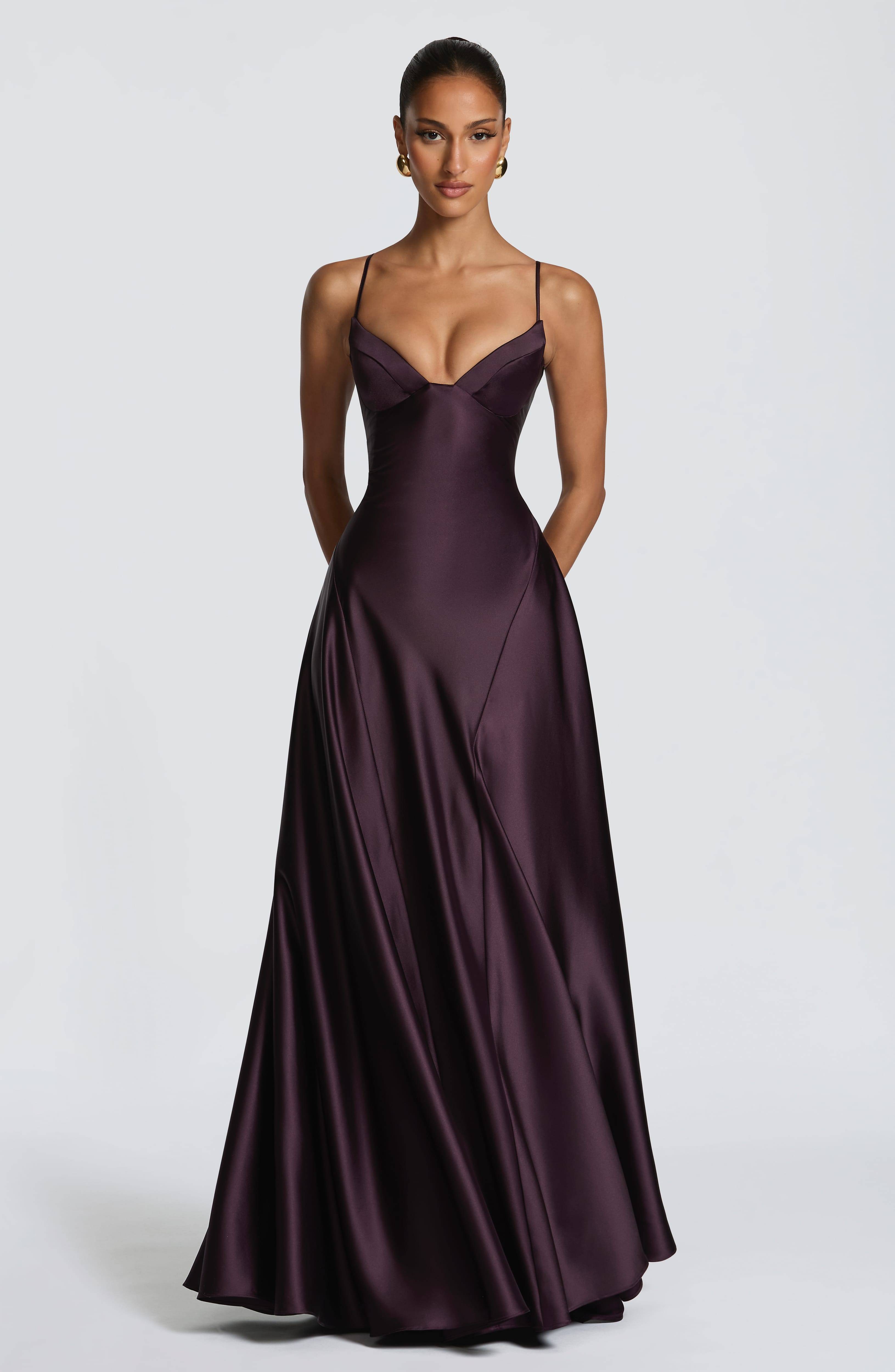 Flourenne Asterin Maxi Dress in Plum
