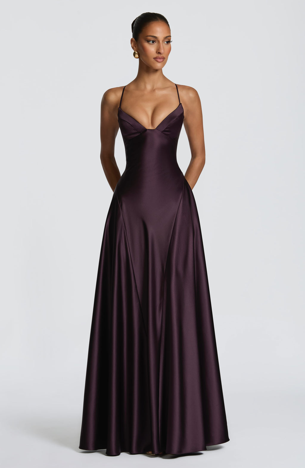 Flourenne Asterin Maxi Dress in Plum
