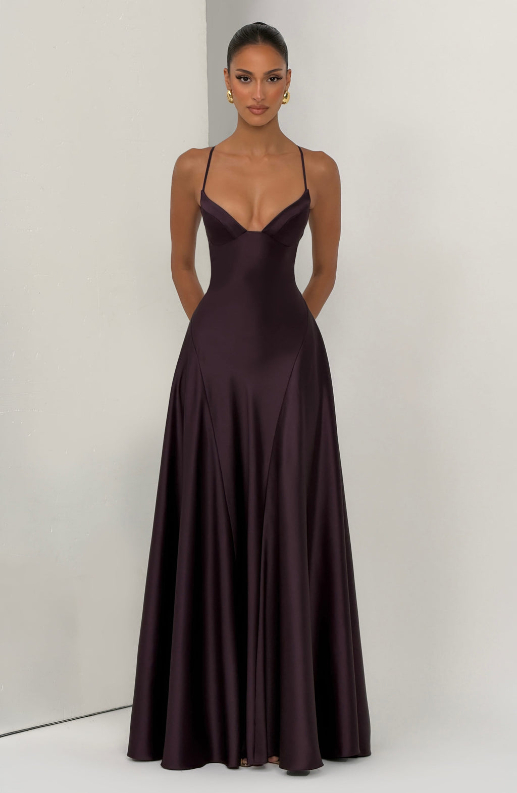 Flourenne Asterin Maxi Dress in Plum