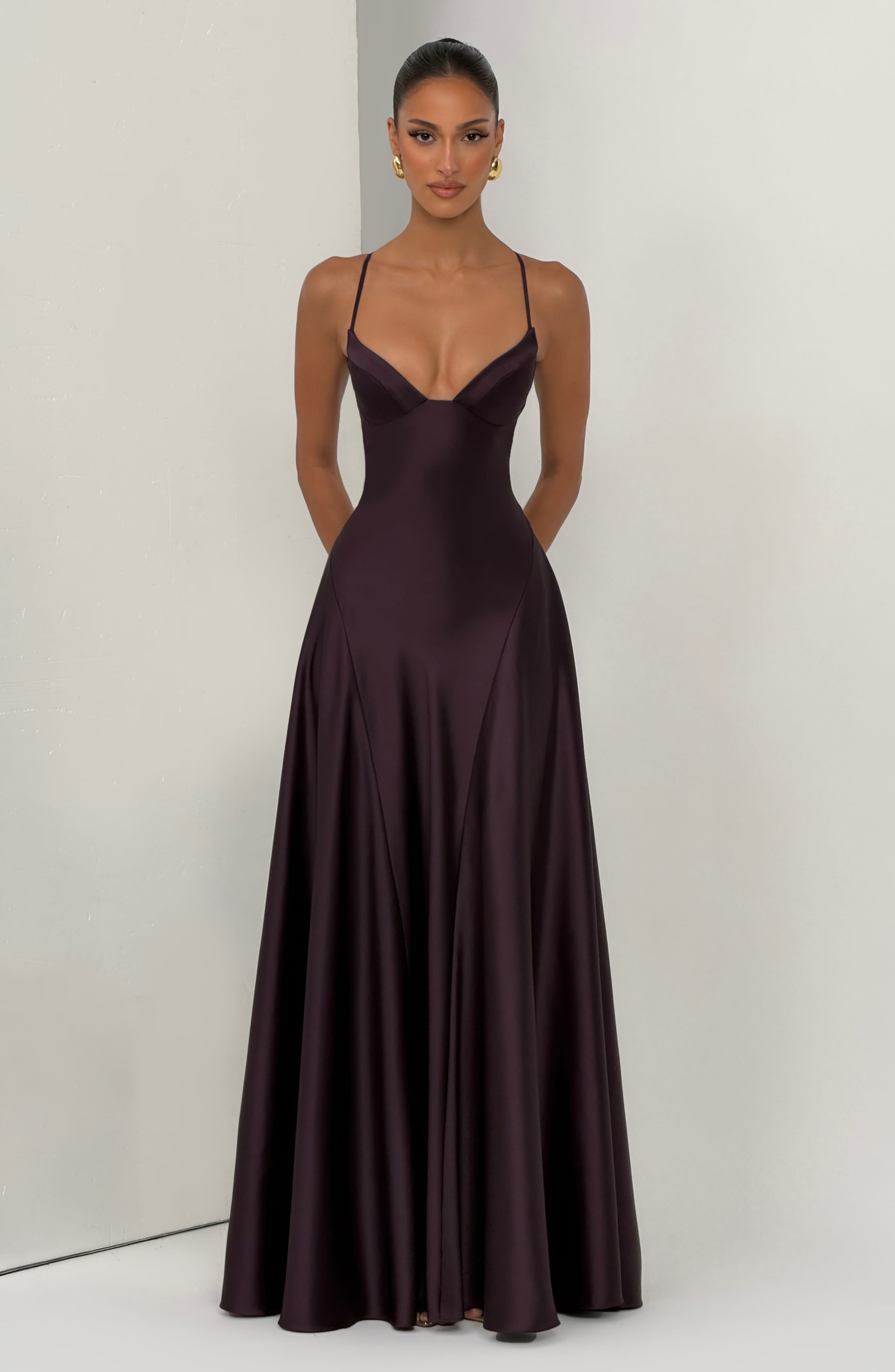 Flourenne Asterin Maxi Dress in Plum
