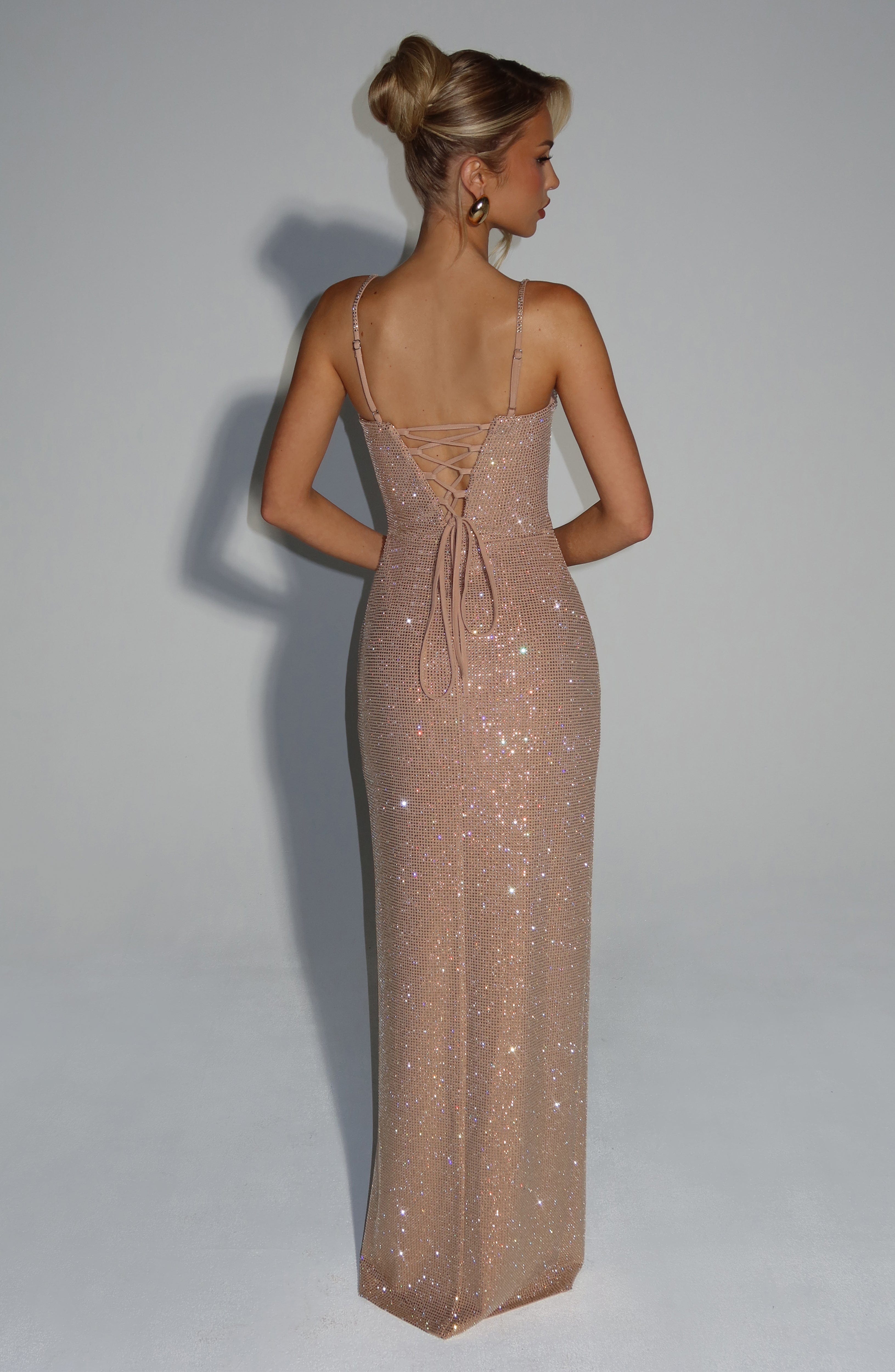 Flourenne Astrid Maxi Dress in Gold