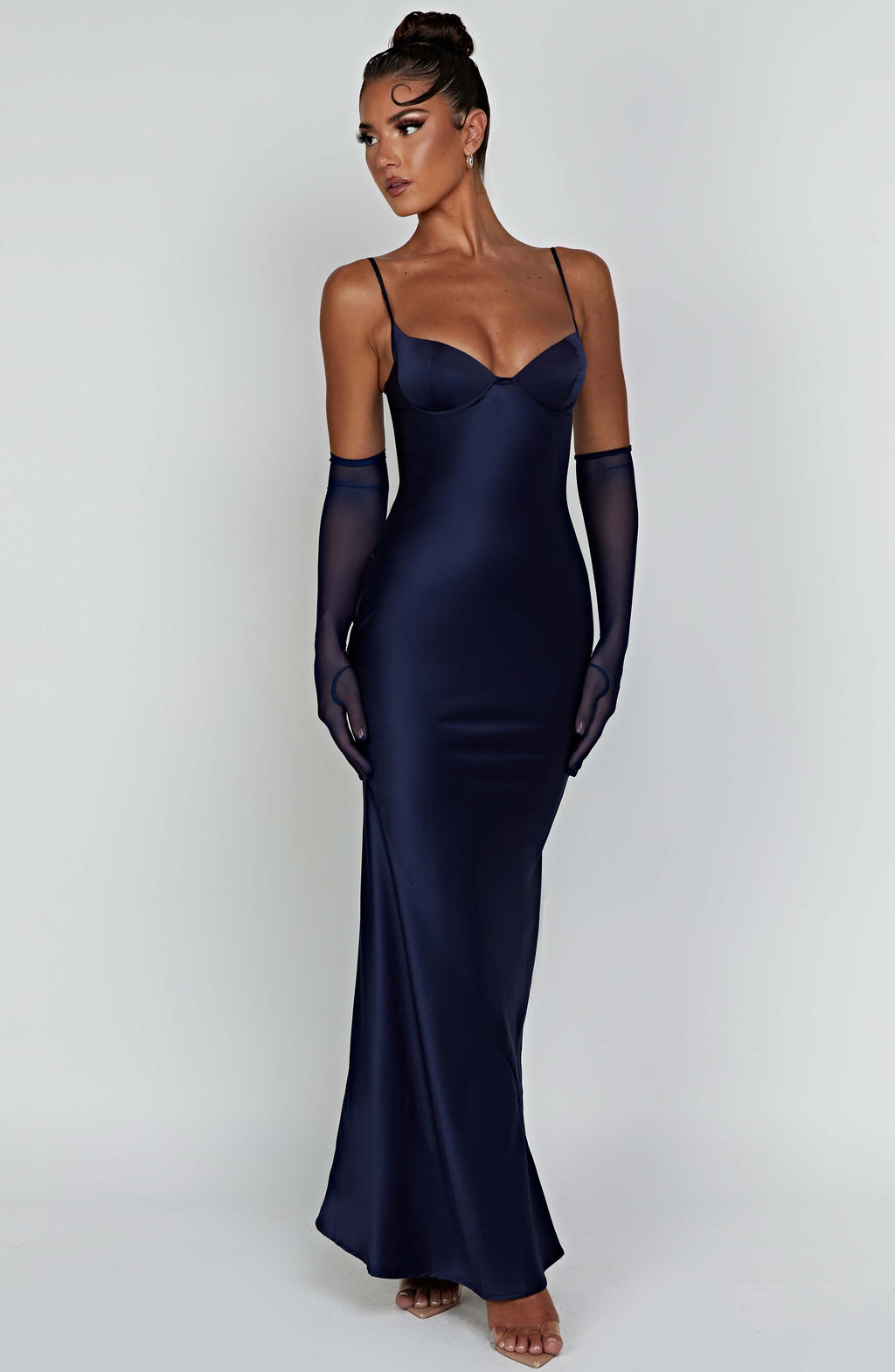 Flourenne Athens Maxi Dress in Navy