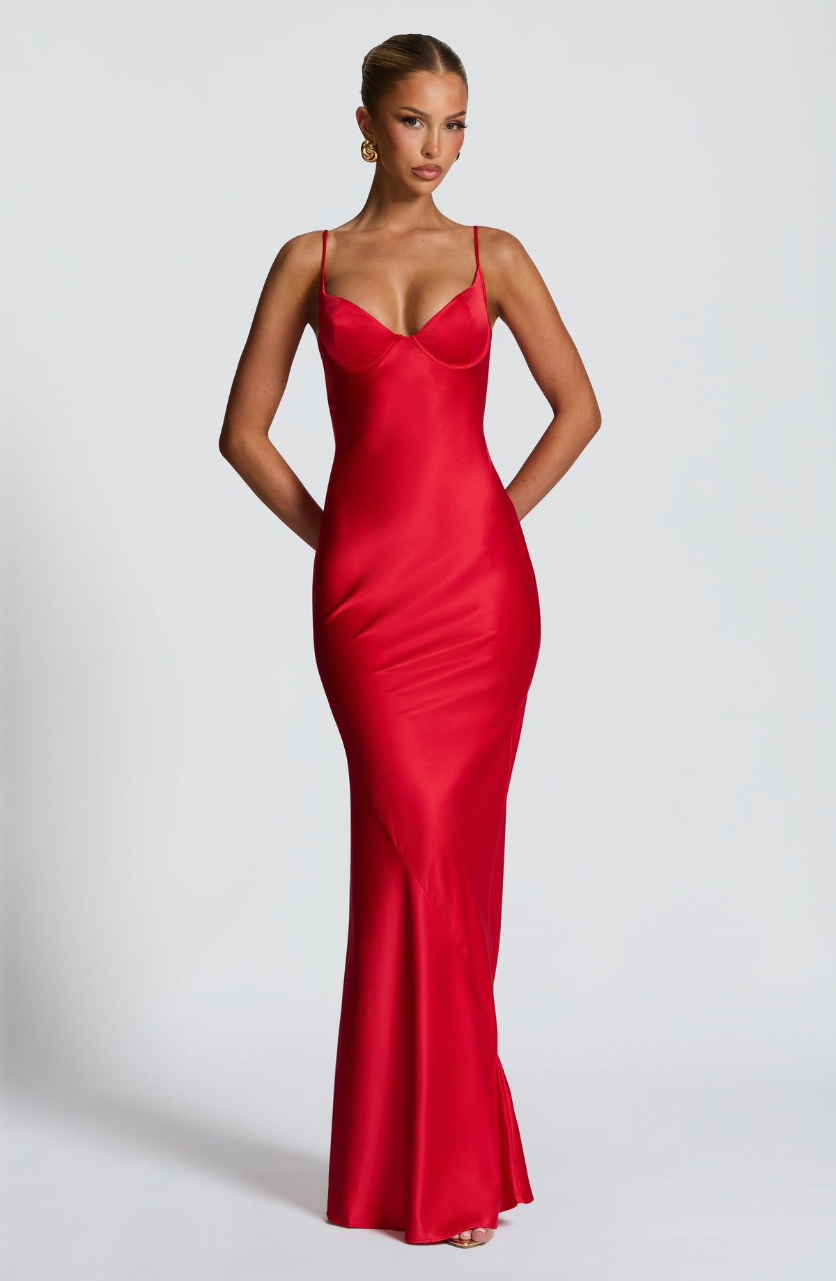 Flourenne Athens Maxi Dress in Red