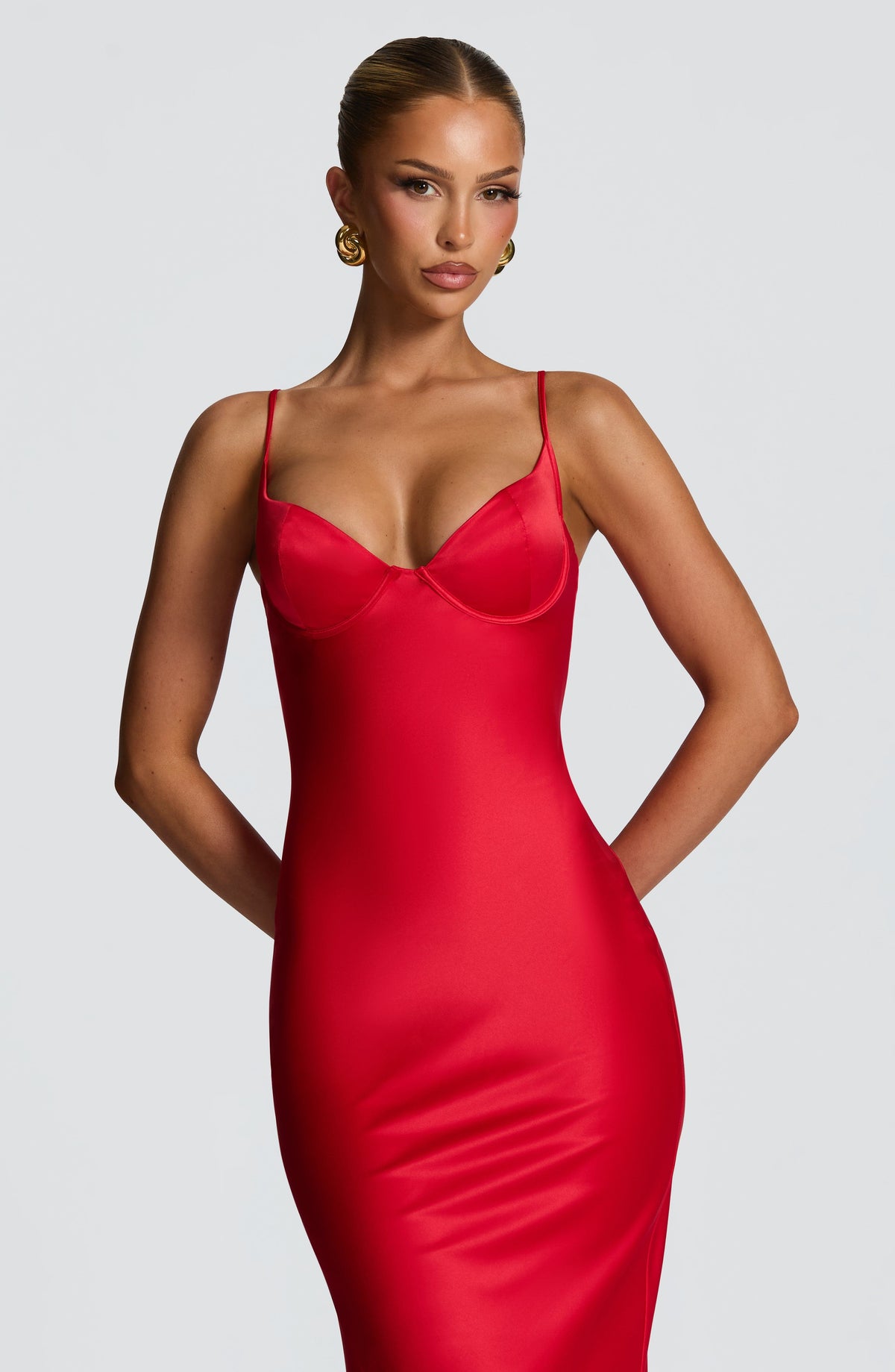 Flourenne Athens Maxi Dress in Red