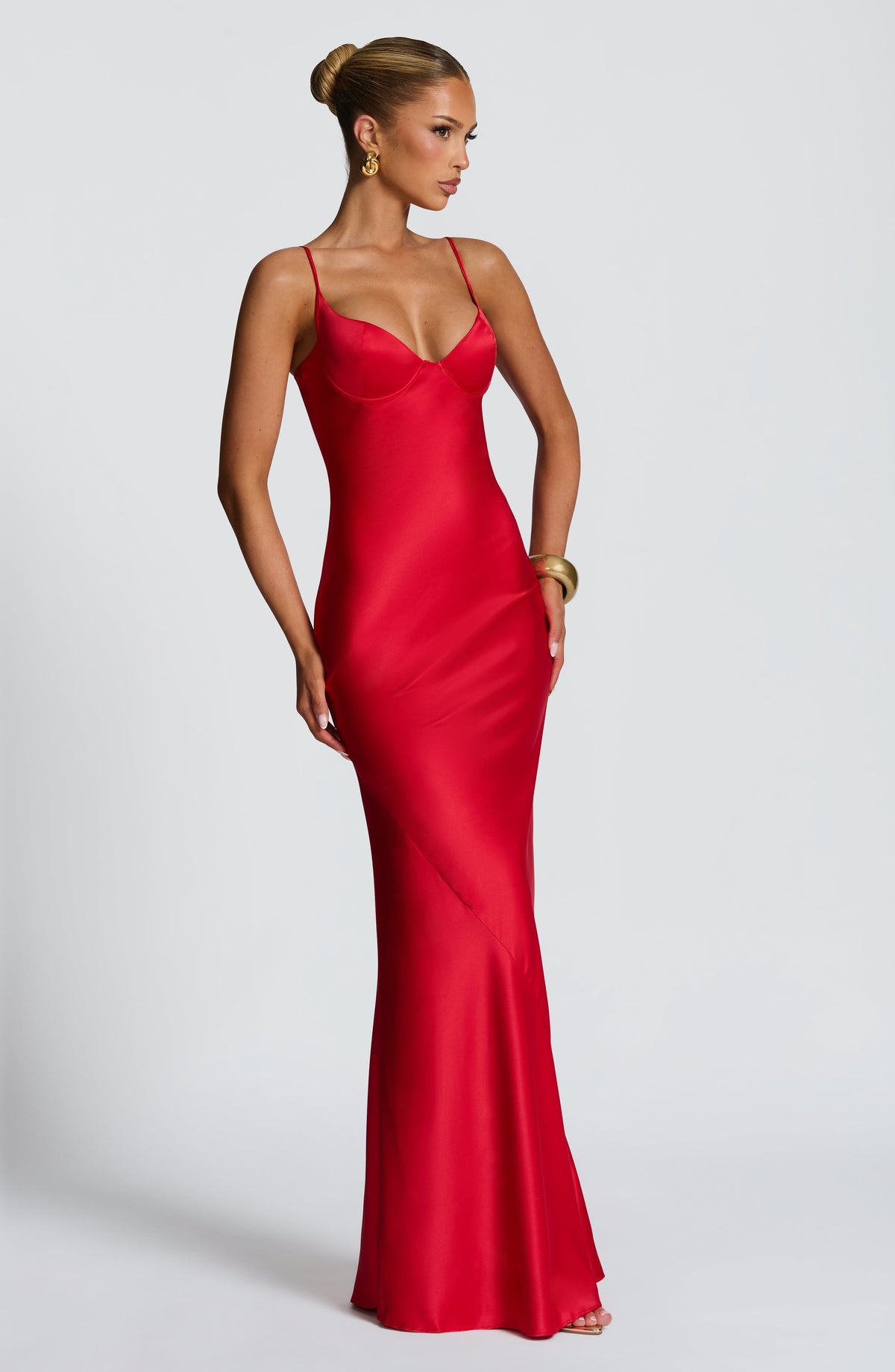 Flourenne Athens Maxi Dress in Red