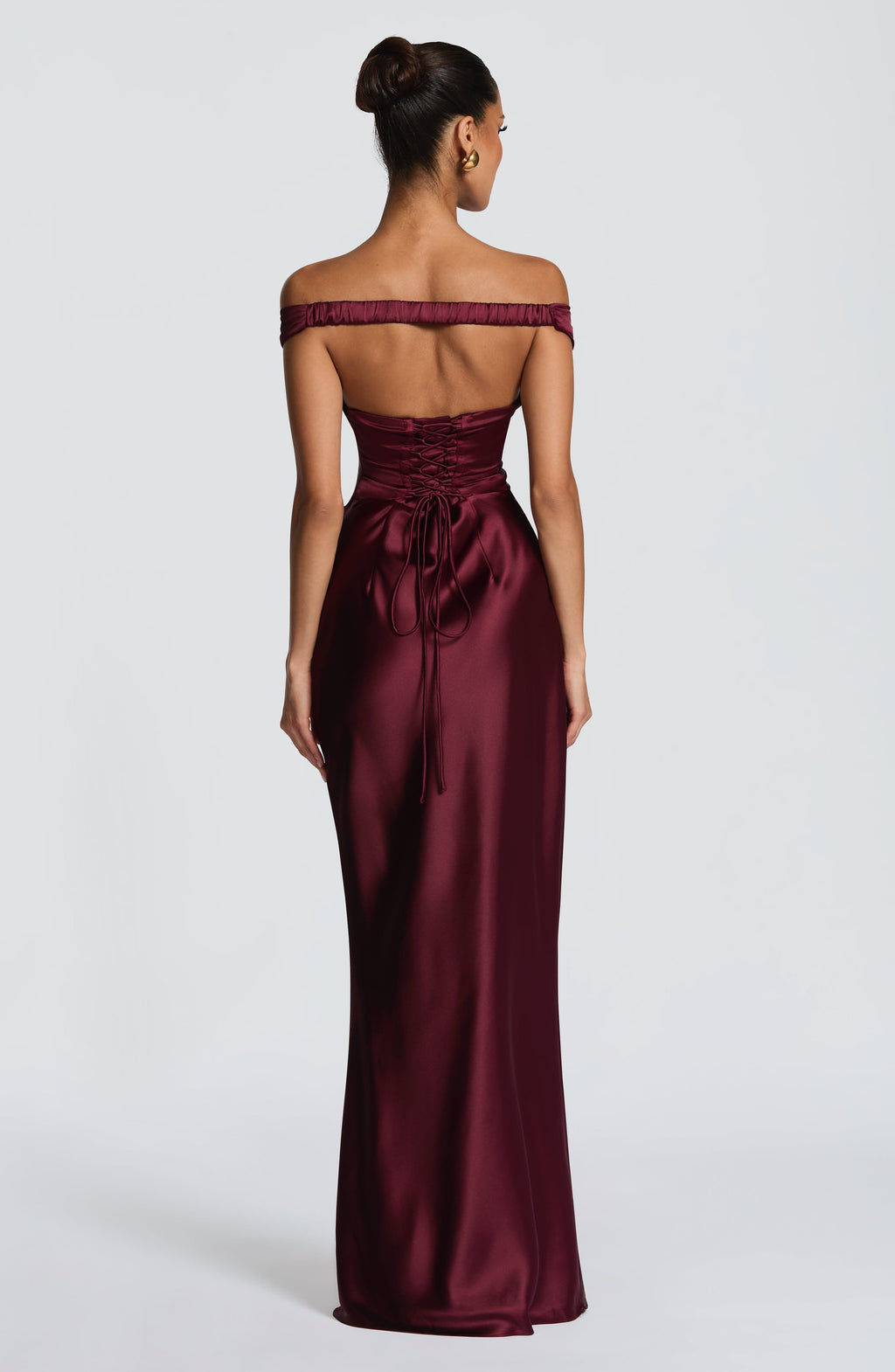 Flourenne Aurelie Maxi Dress in Cherry Lacquer