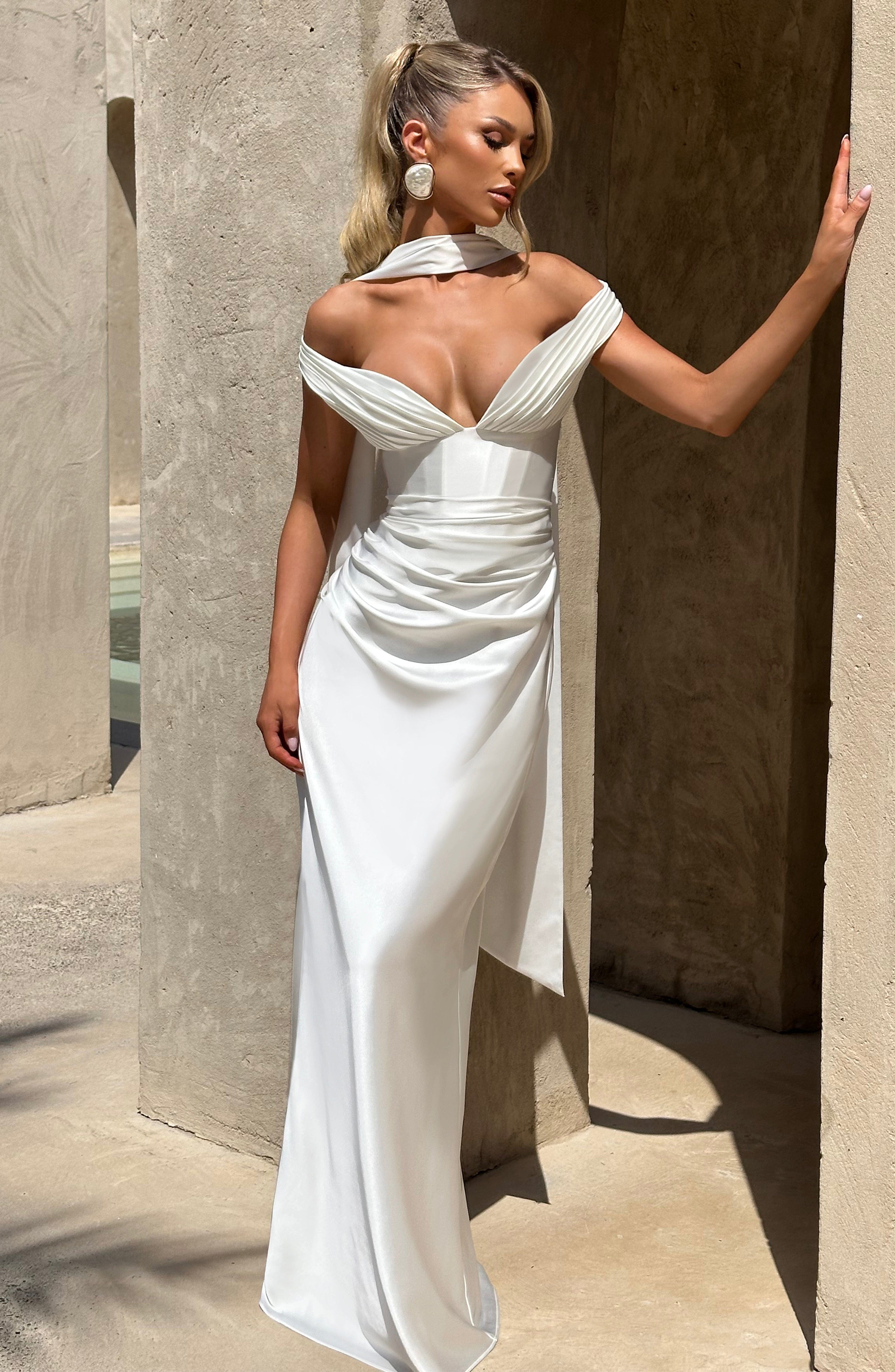 Flourenne Aurelie Maxi Dress in Ivory