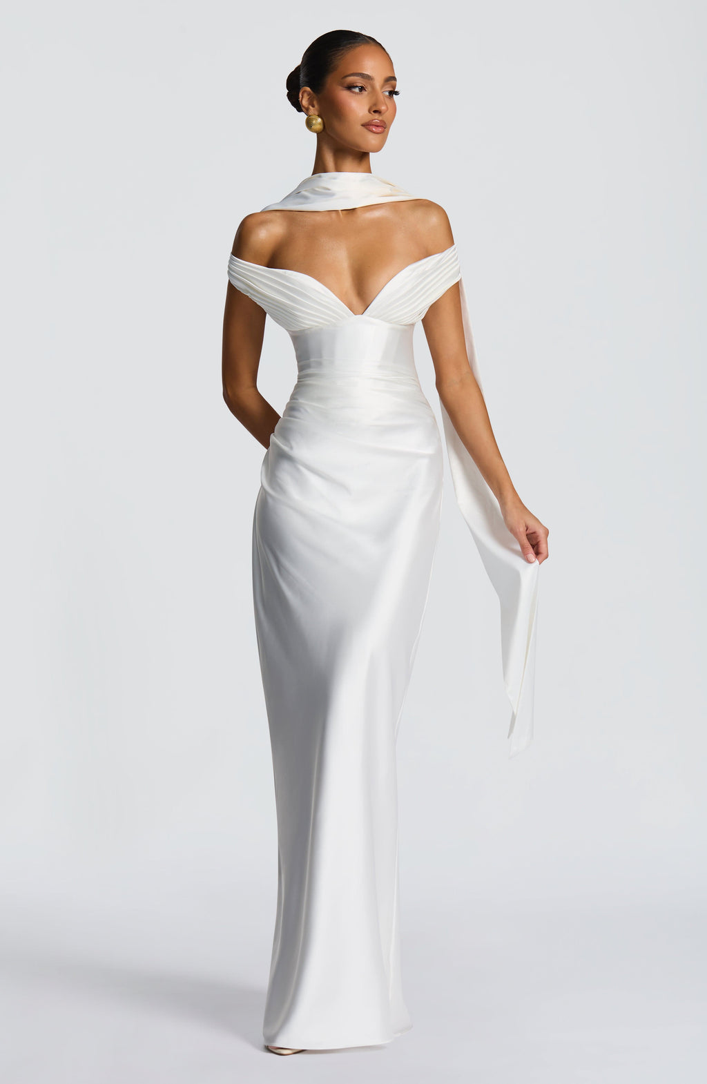 Flourenne Aurelie Maxi Dress in Ivory