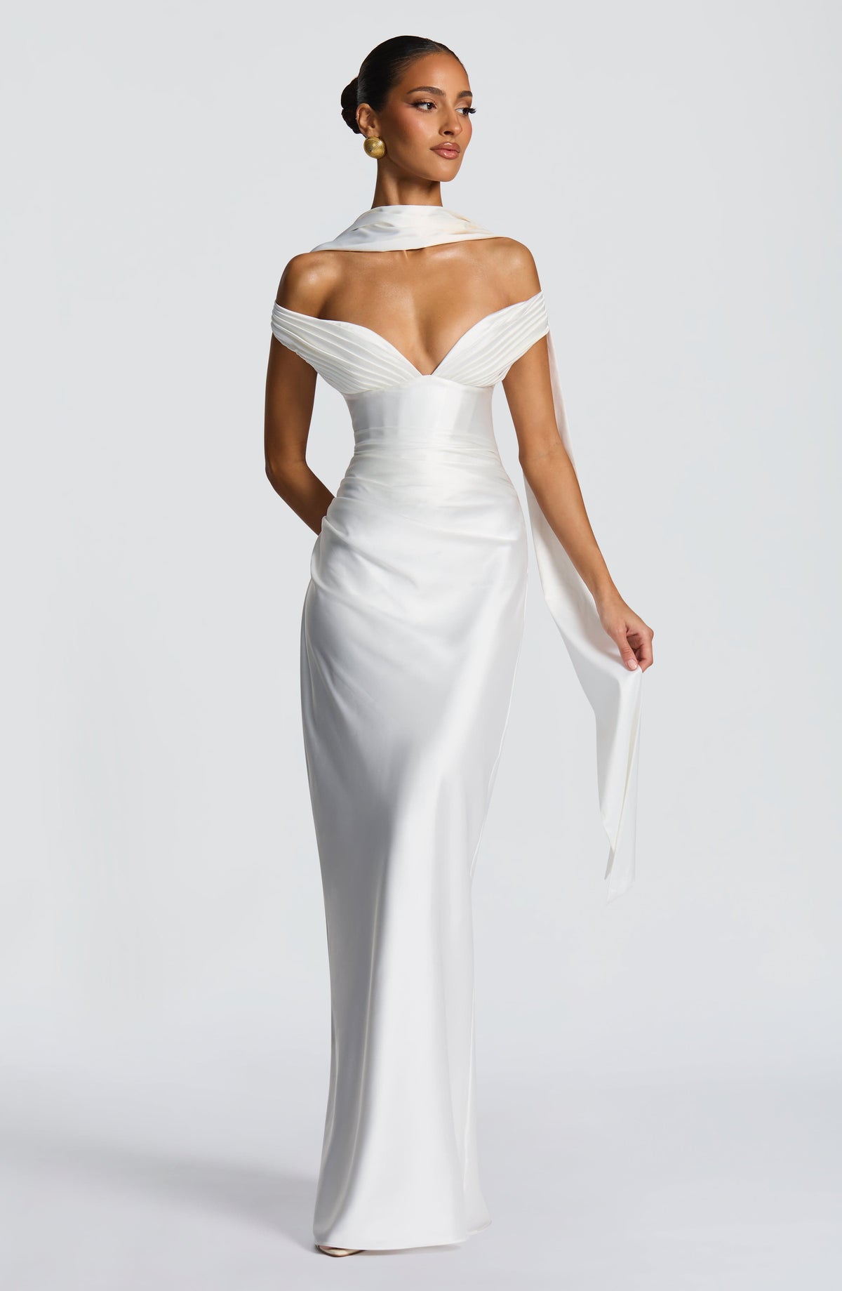 Flourenne Aurelie Maxi Dress in Ivory