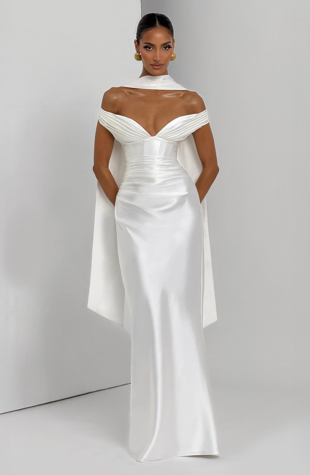 Flourenne Aurelie Maxi Dress in Ivory