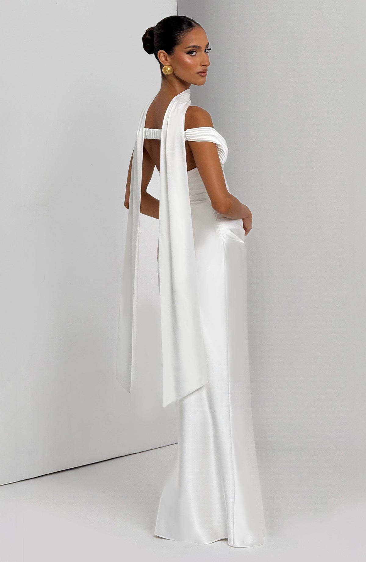 Flourenne Aurelie Maxi Dress in Ivory