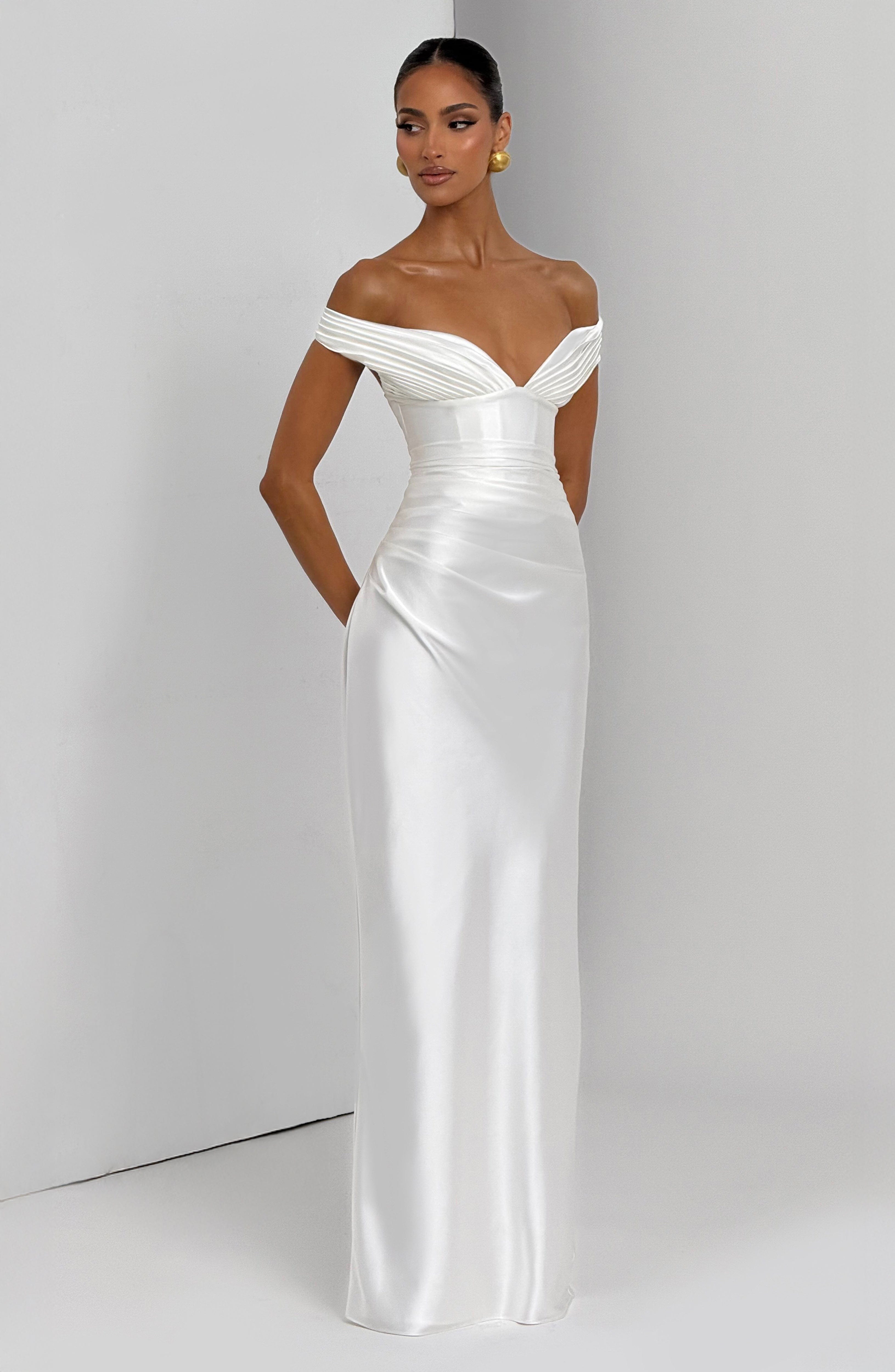 Flourenne Aurelie Maxi Dress in Ivory
